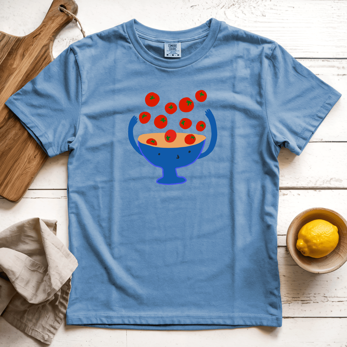 T-Shirts Blue Jean / S Cherry Tomatoes: Woblylines