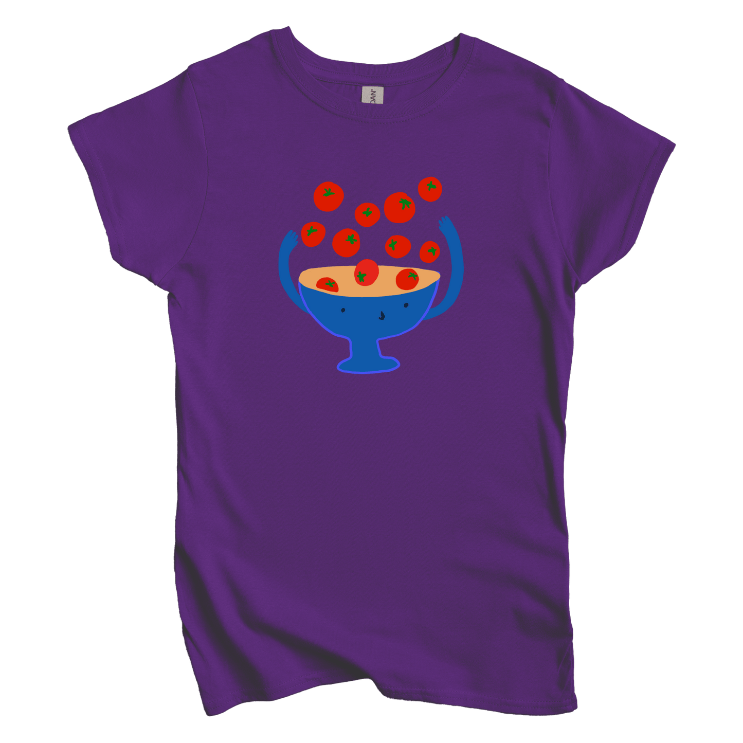 T-Shirts S / Purple Cherry Tomatoes: Woblylines Women's Tee
