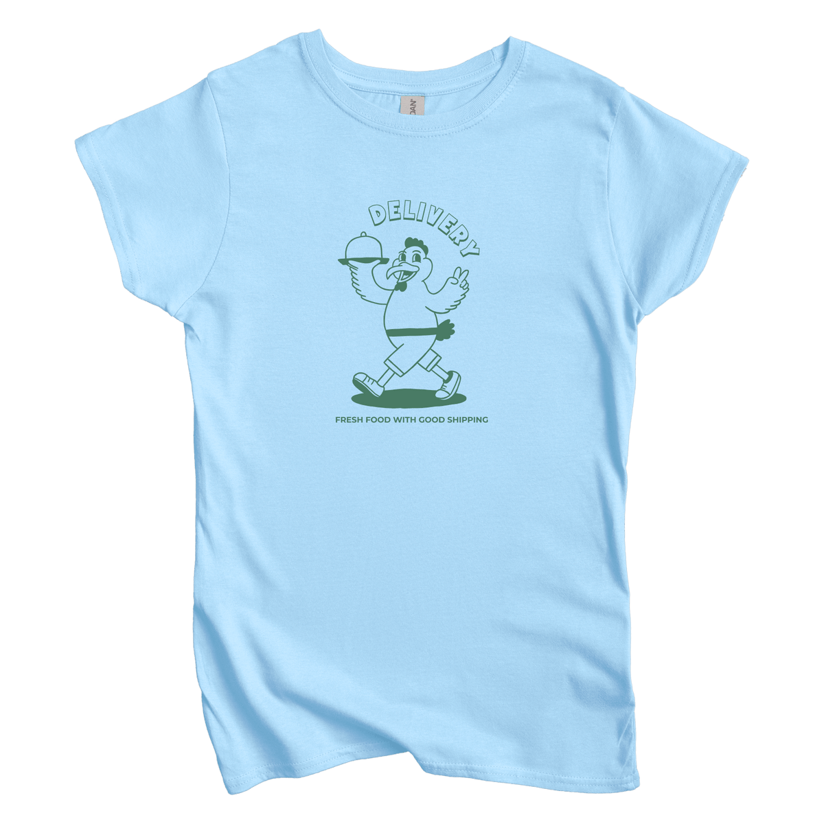 T-Shirts S / Light Blue Chicken Delivery: Sae Karepe Women's Tee