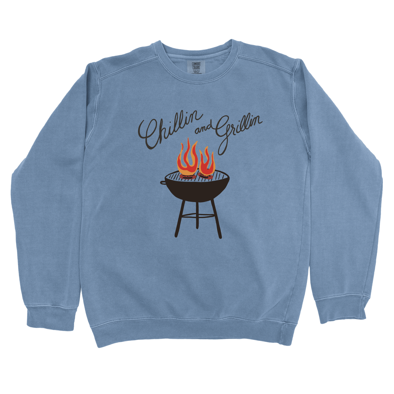Sweatshirt Blue Jean / S Chillin and Grillin Sweatshirt