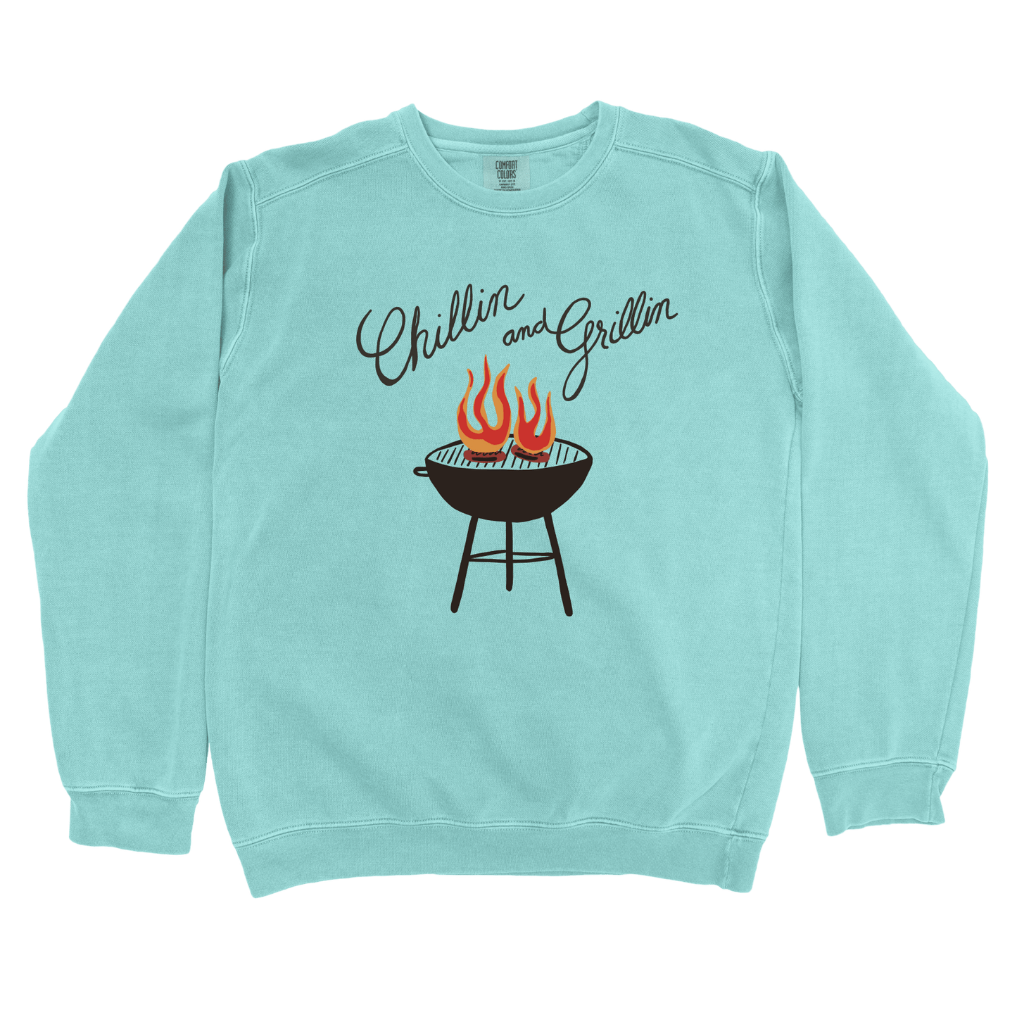 Sweatshirt Chalky Mint / S Chillin and Grillin Sweatshirt