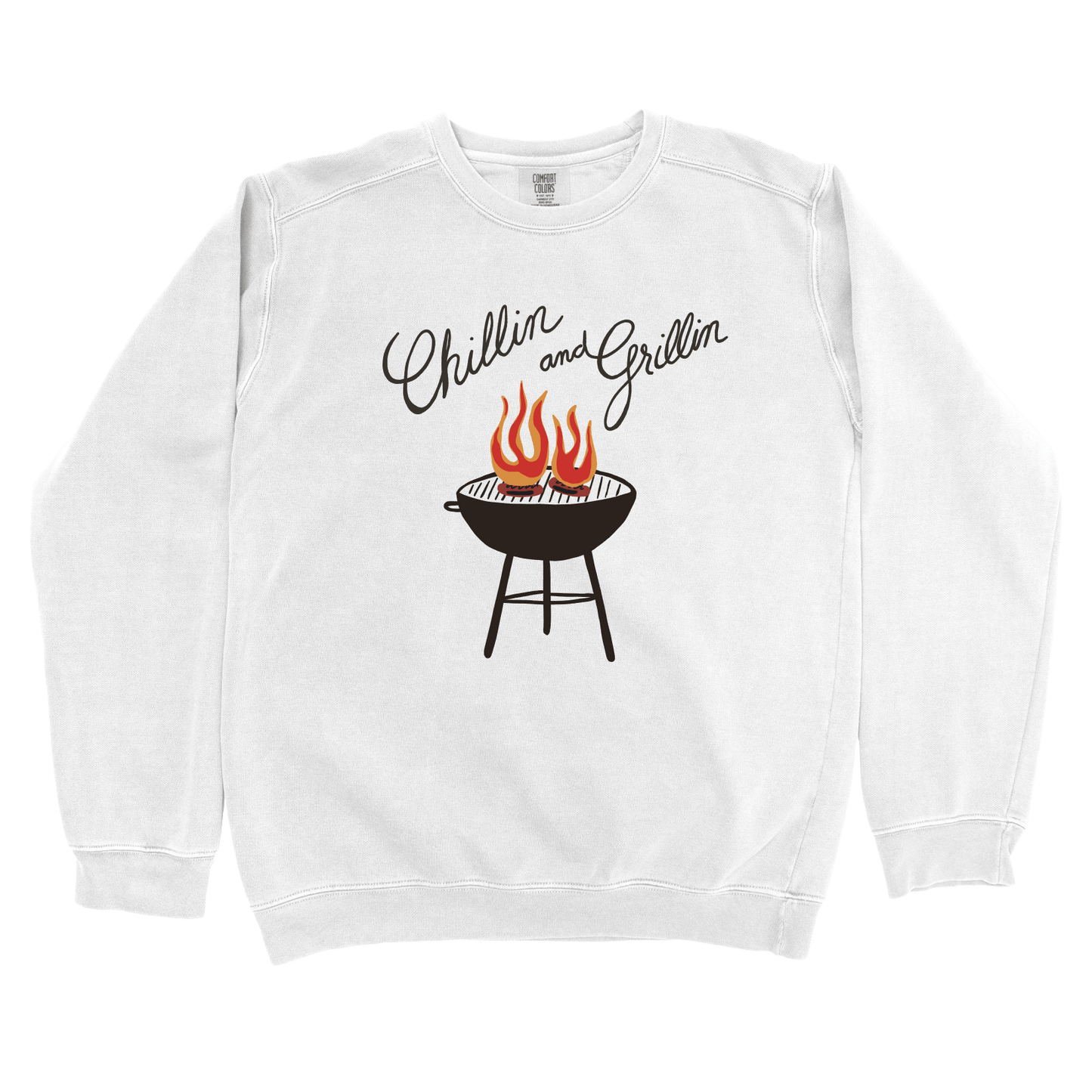 Sweatshirt White / S Chillin and Grillin Sweatshirt