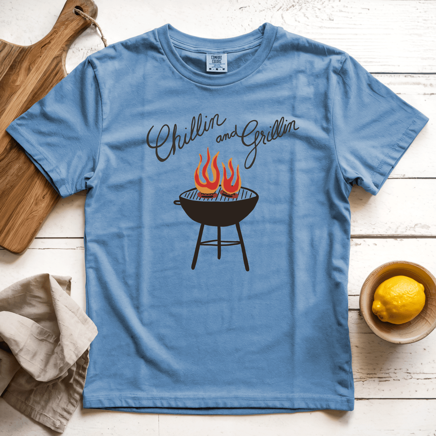 T-Shirt Blue Jean / S Chillin and Grillin