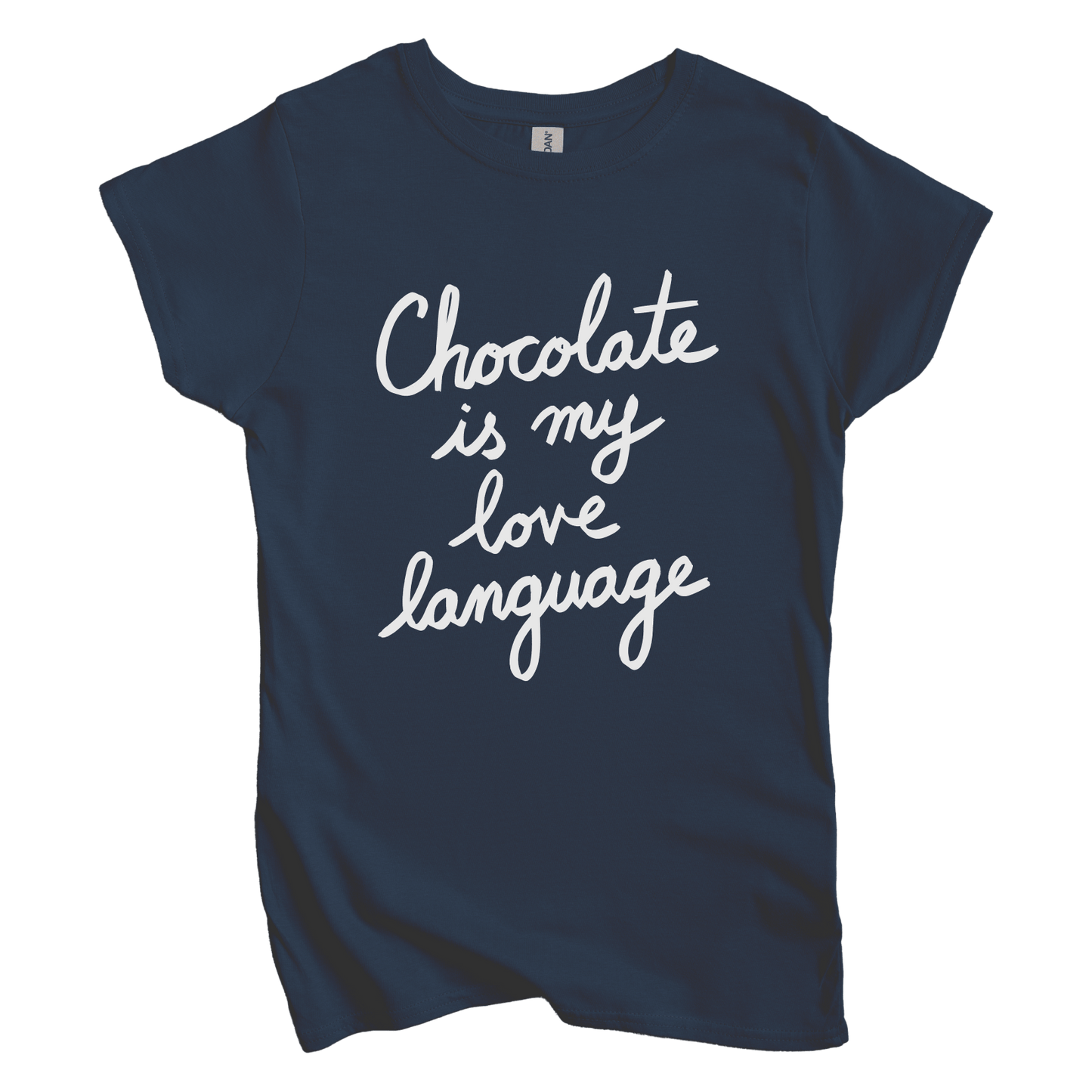 T-Shirt S / Navy Chocolate is my Love Language Women's Tee