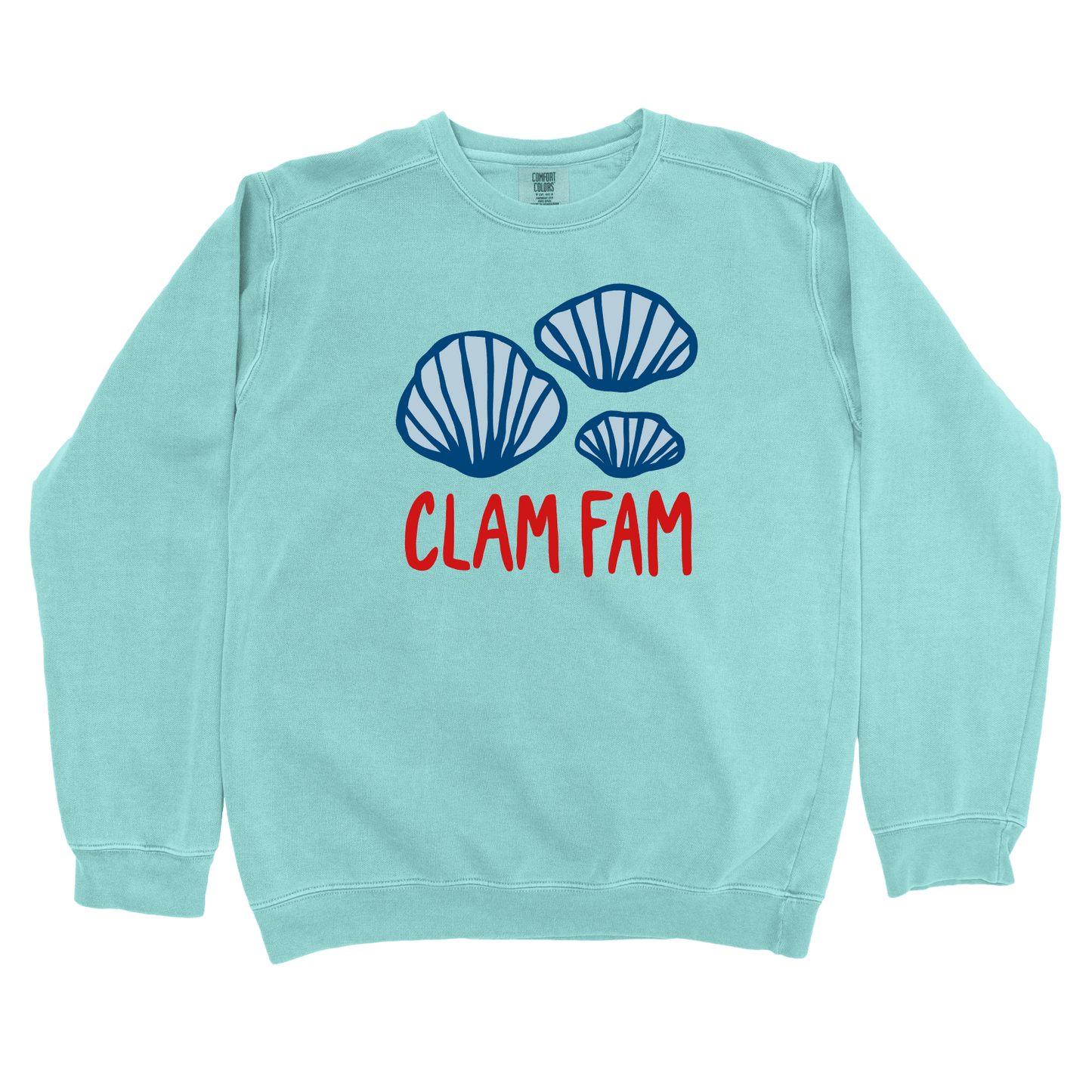 Sweatshirt Chalky Mint / S Clam Fam Sweatshirt
