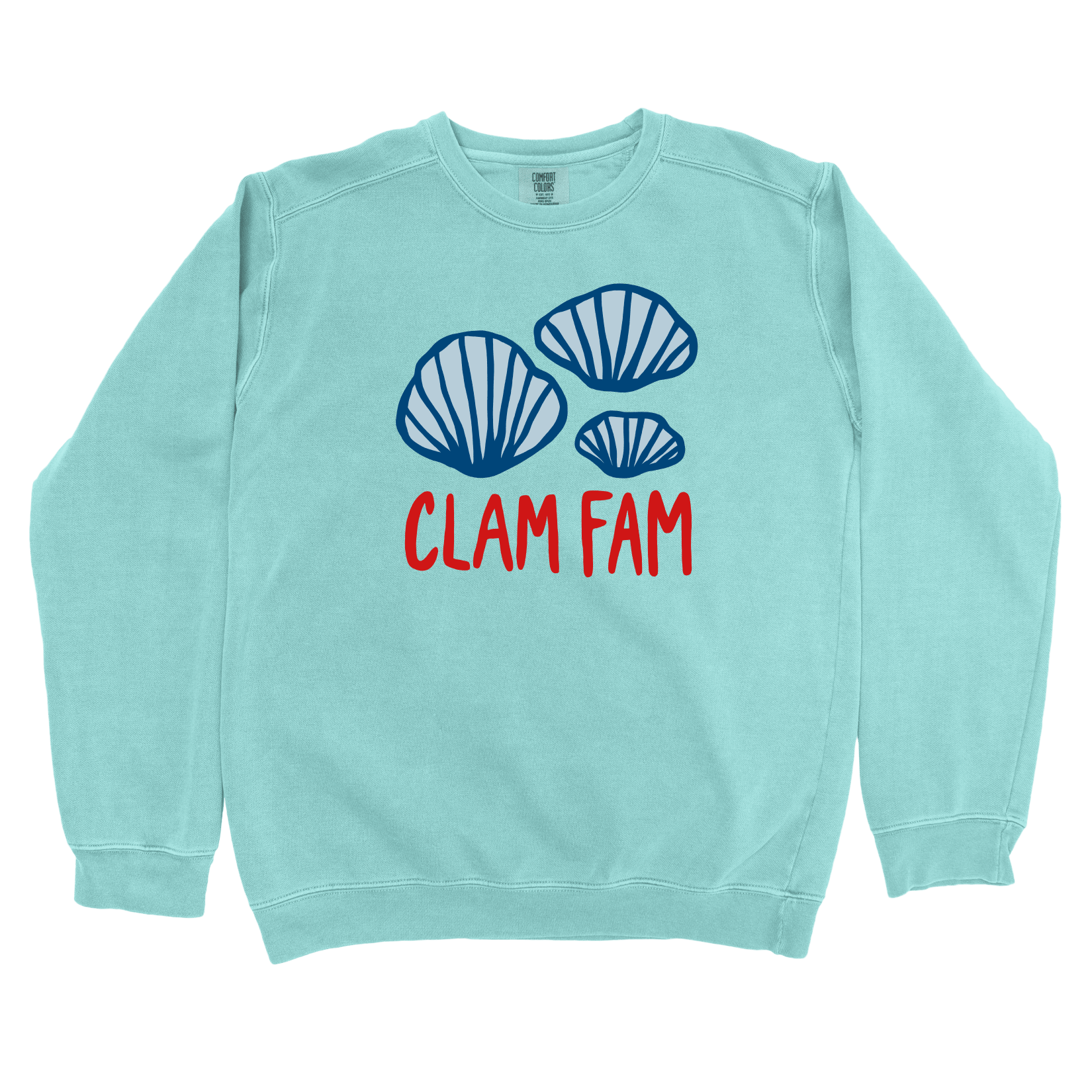 Sweatshirt Chalky Mint / S Clam Fam Sweatshirt