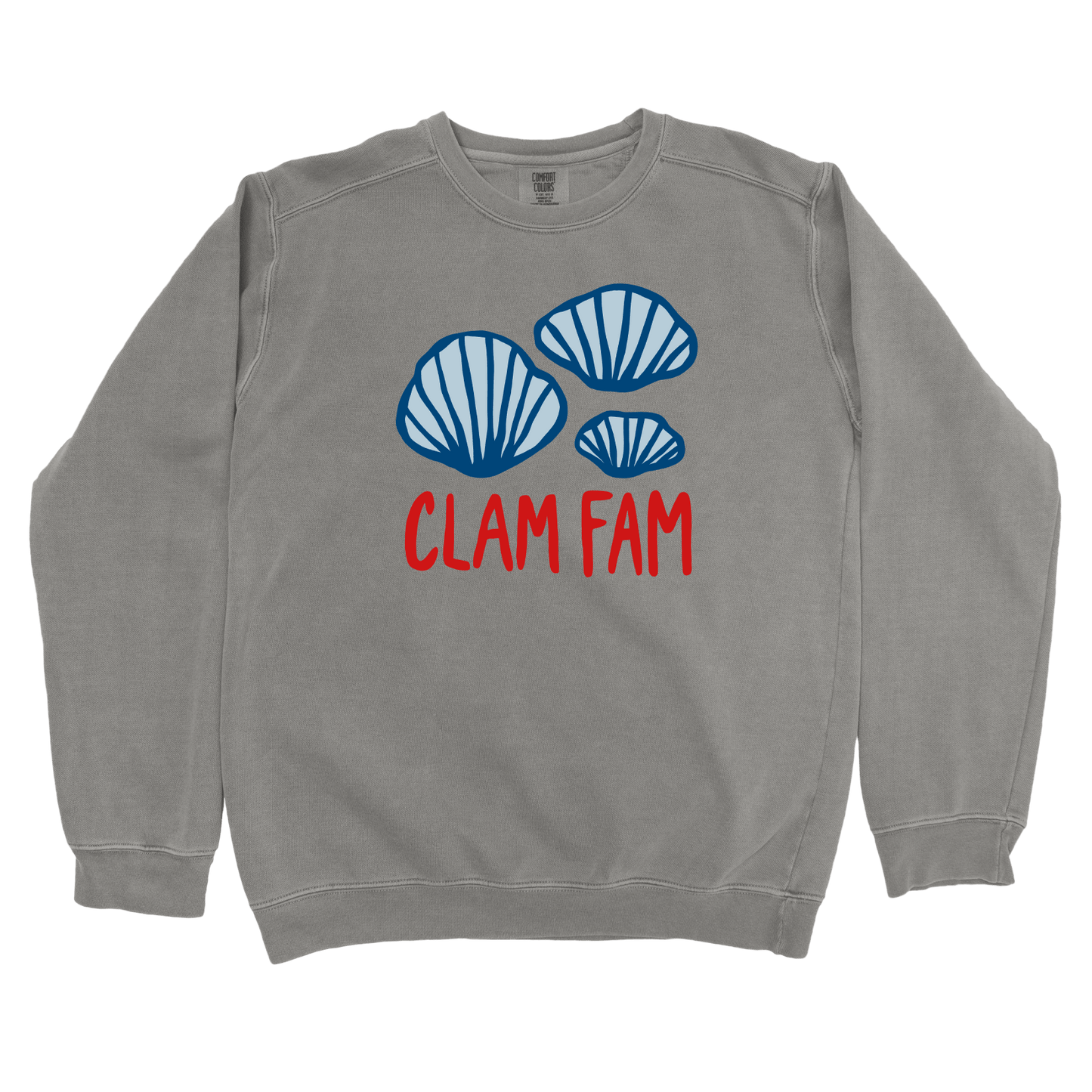 Sweatshirt Grey / S Clam Fam Sweatshirt