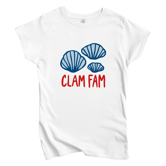T-Shirt S / White Clam Fam Women's Tee