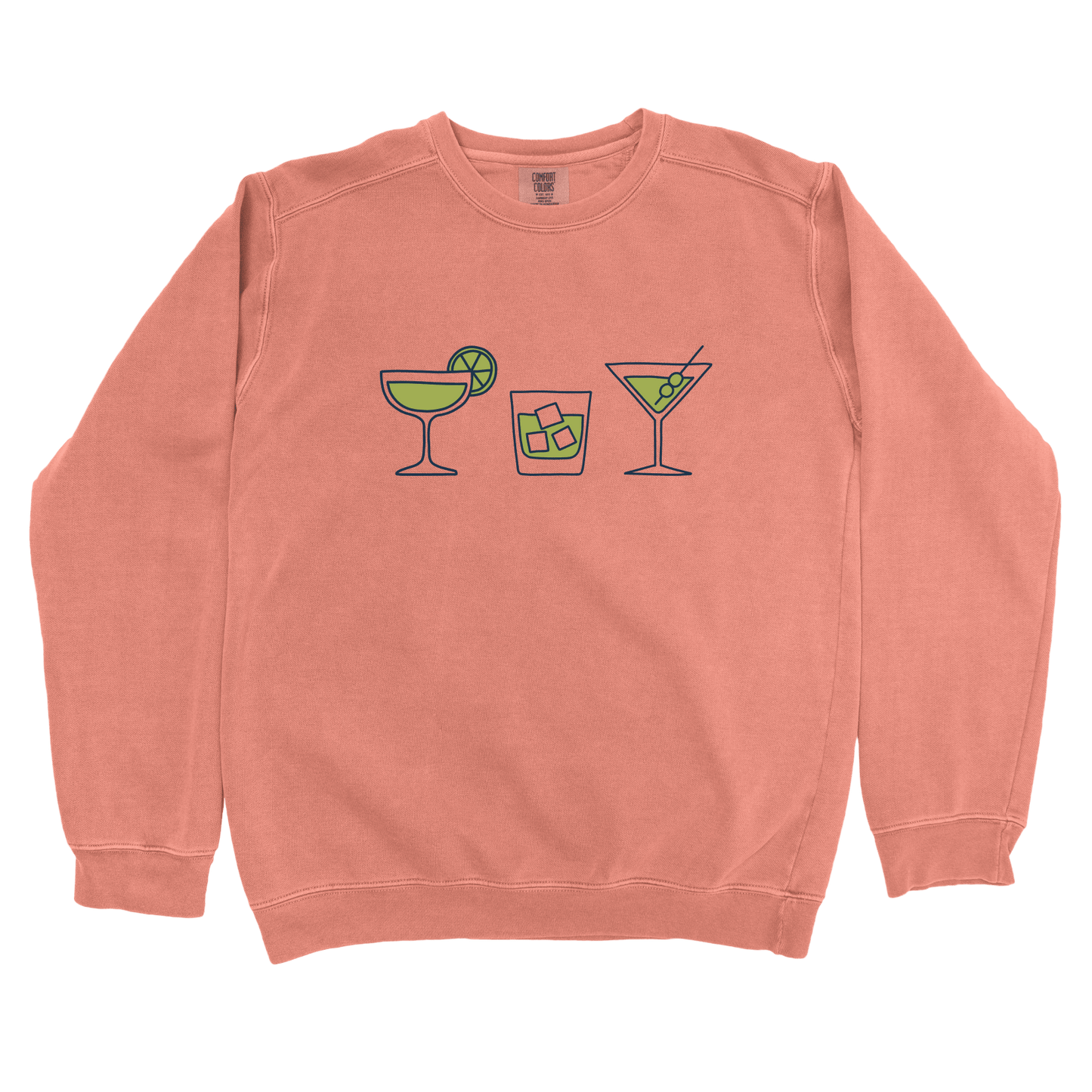 Sweatshirt Terracotta / S Cocktail Glasses Sweatshirt