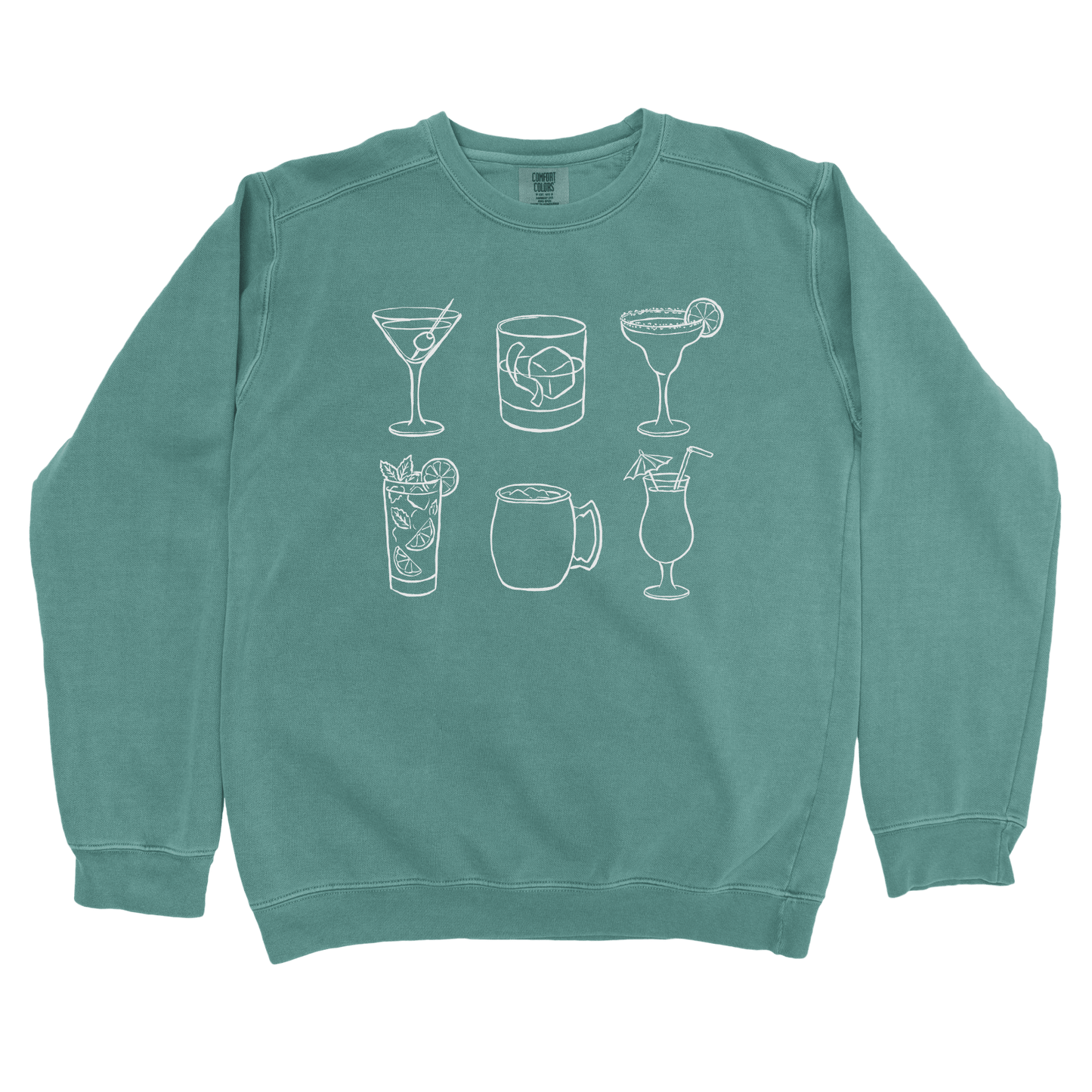 Sweatshirt Blue Spruce / S Cocktail Grid Sweatshirt