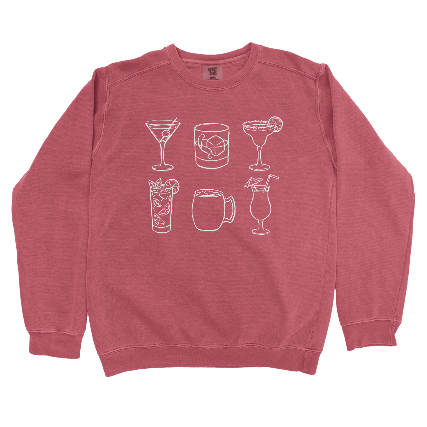 Sweatshirt Crimson / S Cocktail Grid Sweatshirt