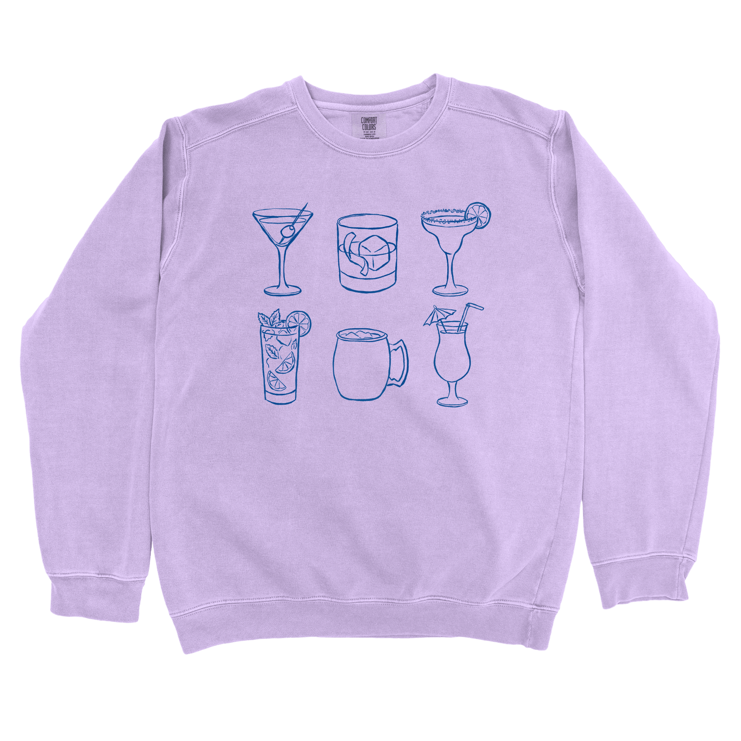 Sweatshirt Orchid / S Cocktail Grid Sweatshirt
