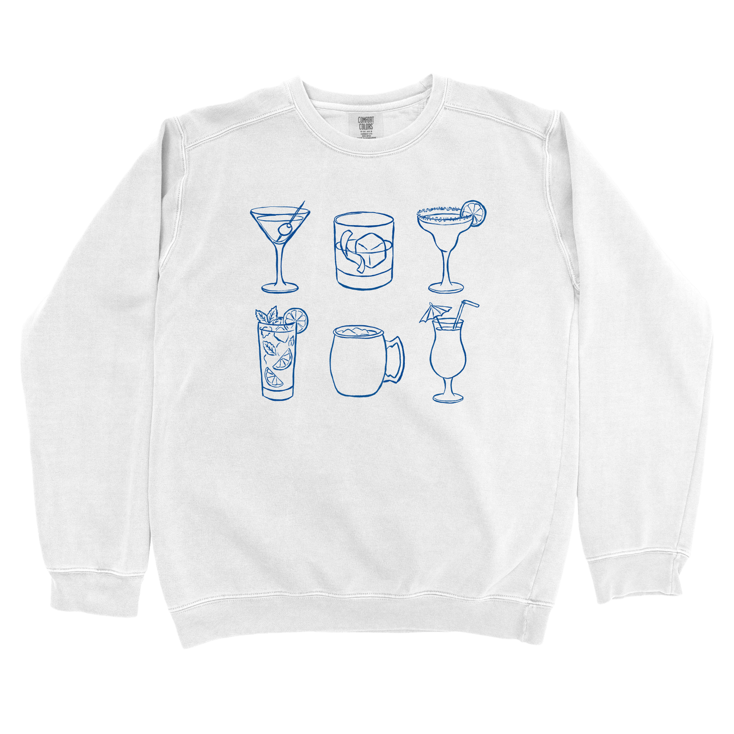 Sweatshirt White / S Cocktail Grid Sweatshirt