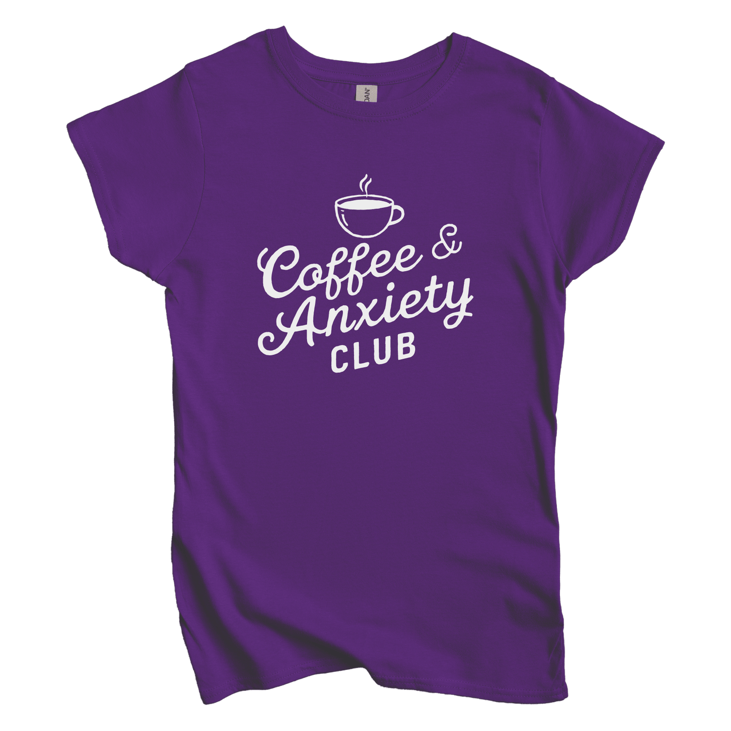 T-Shirt L / Purple Coffee and Anxiety Club Women's Tee