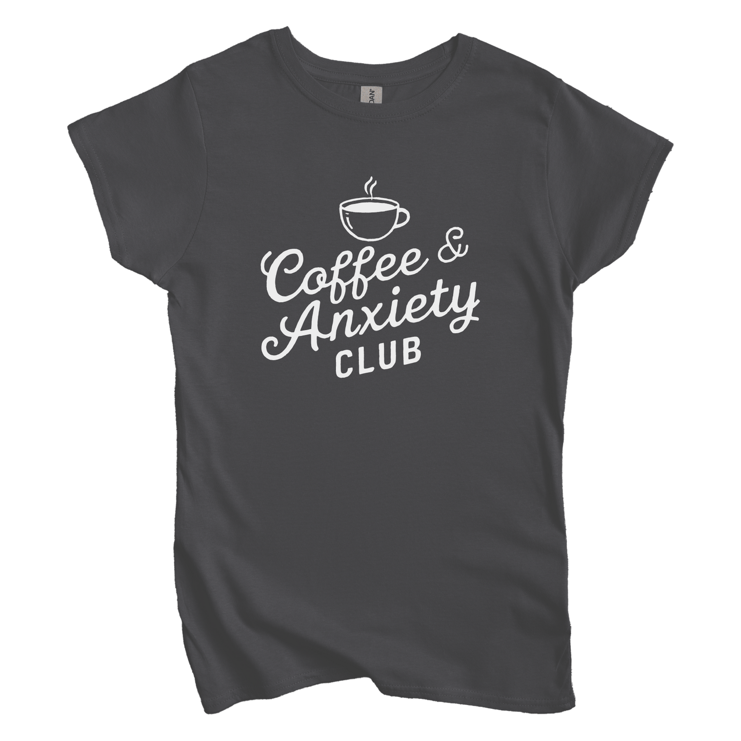 T-Shirt M / Charcoal Coffee and Anxiety Club Women's Tee