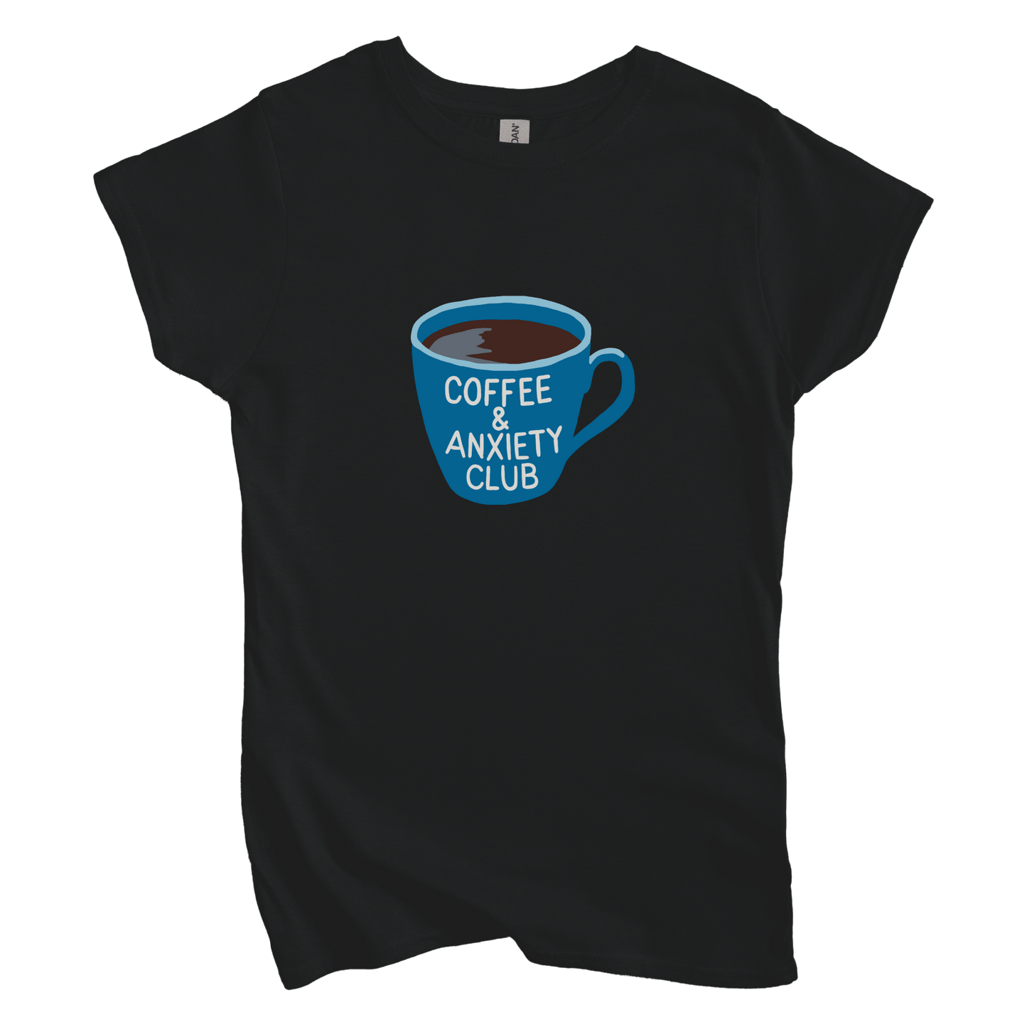T-Shirt S / Black Coffee and Anxiety Club Women's Tee