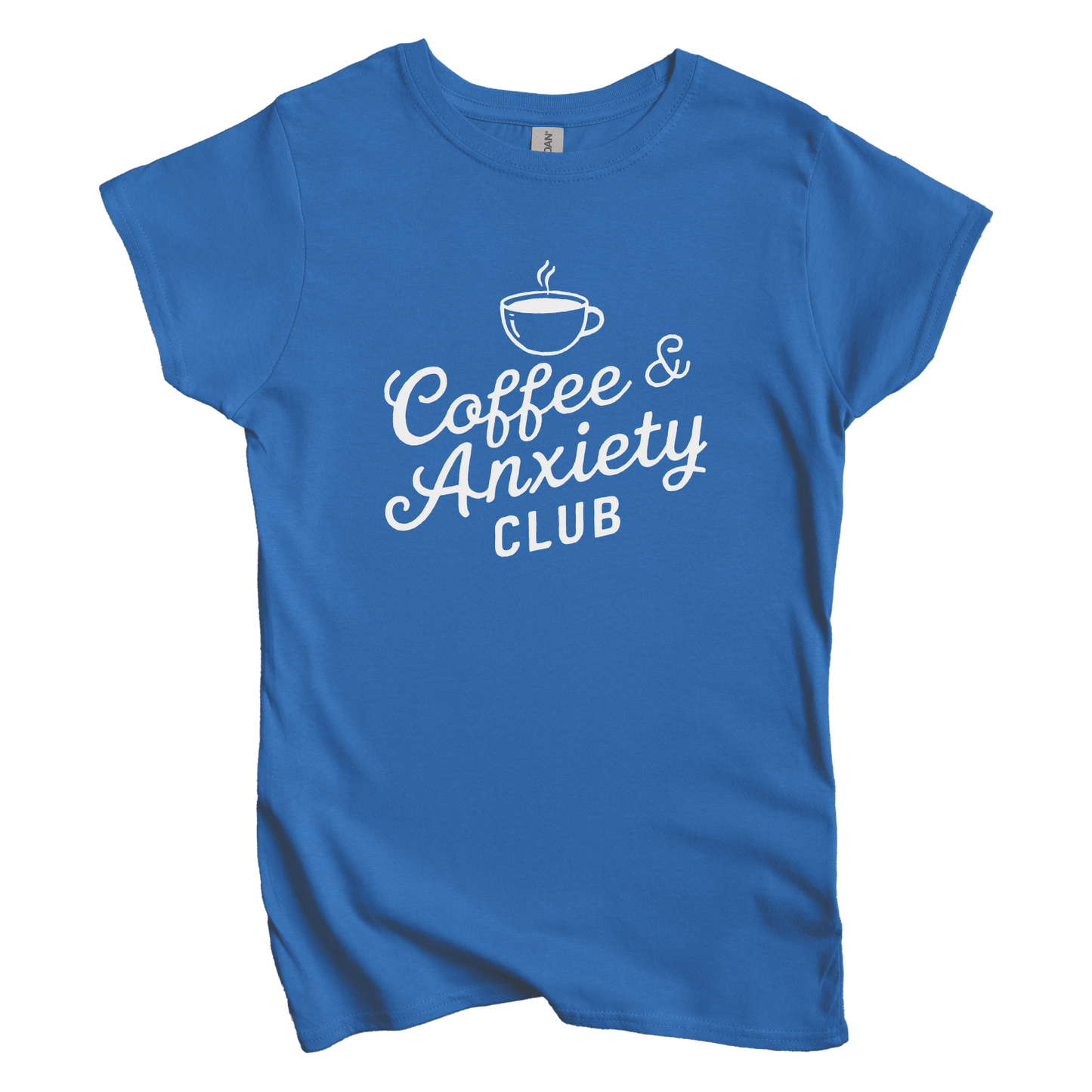 T-Shirt S / Royal Coffee and Anxiety Club Women's Tee