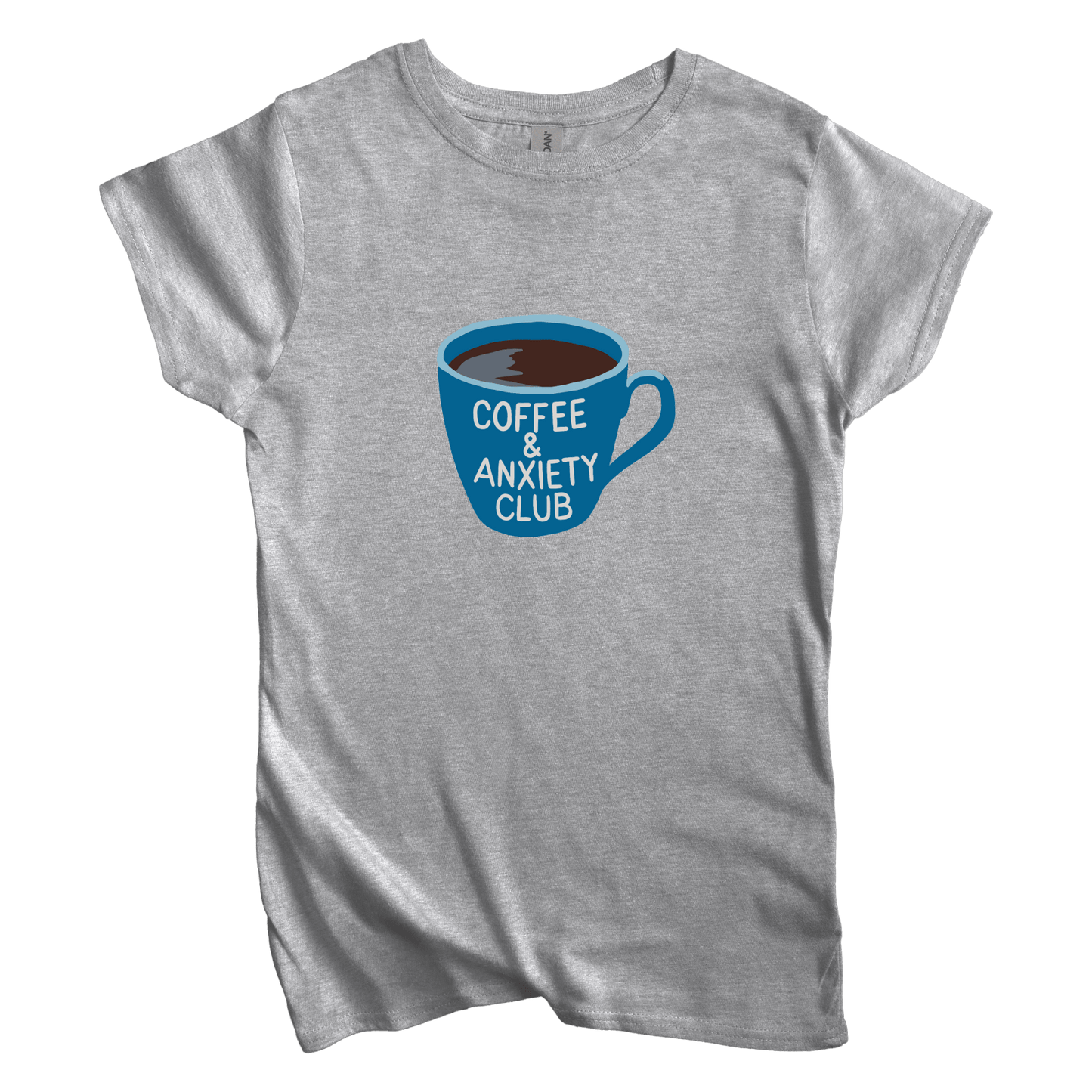 T-Shirt S / Sport Grey Coffee and Anxiety Club Women's Tee