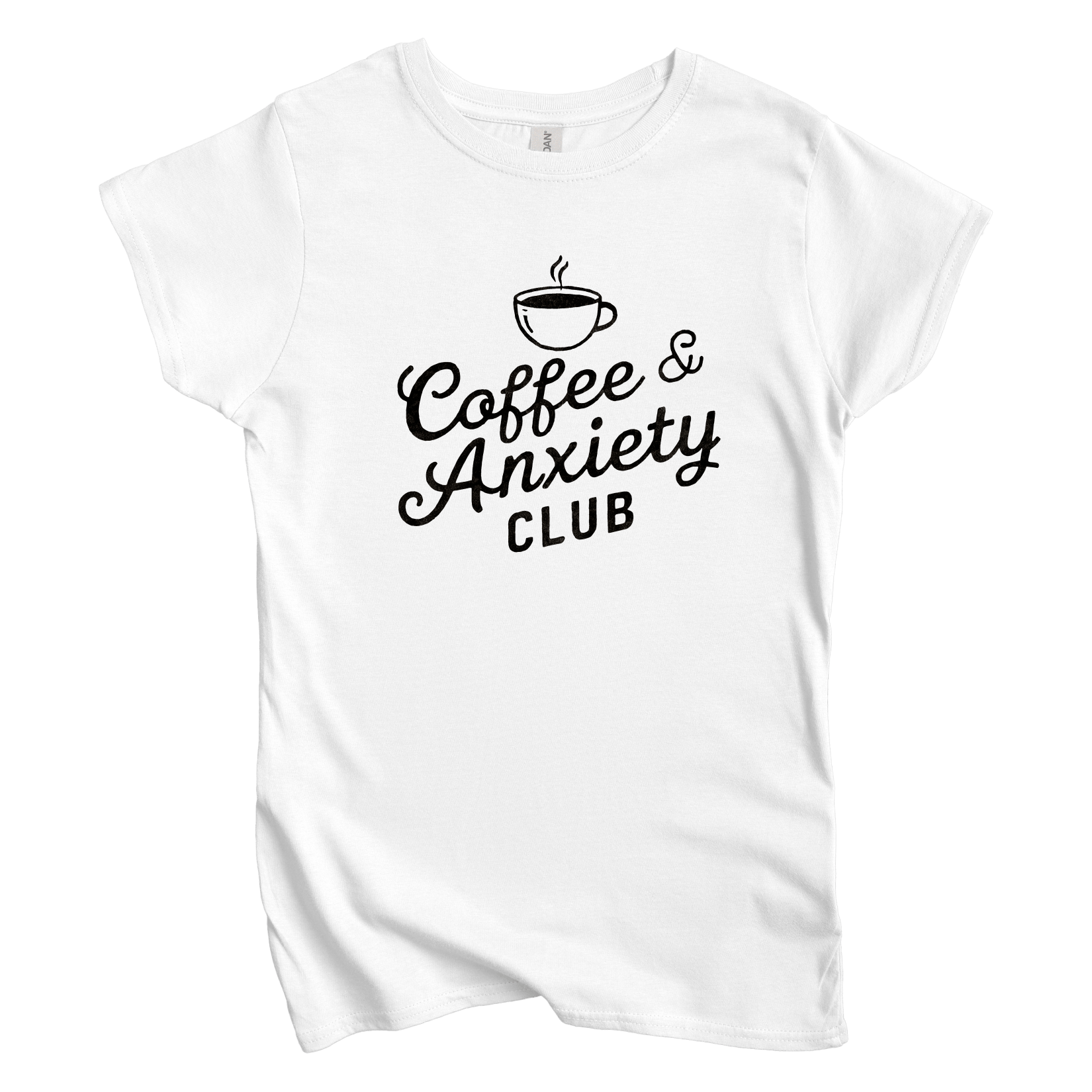 T-Shirt S / White Coffee and Anxiety Club Women's Tee