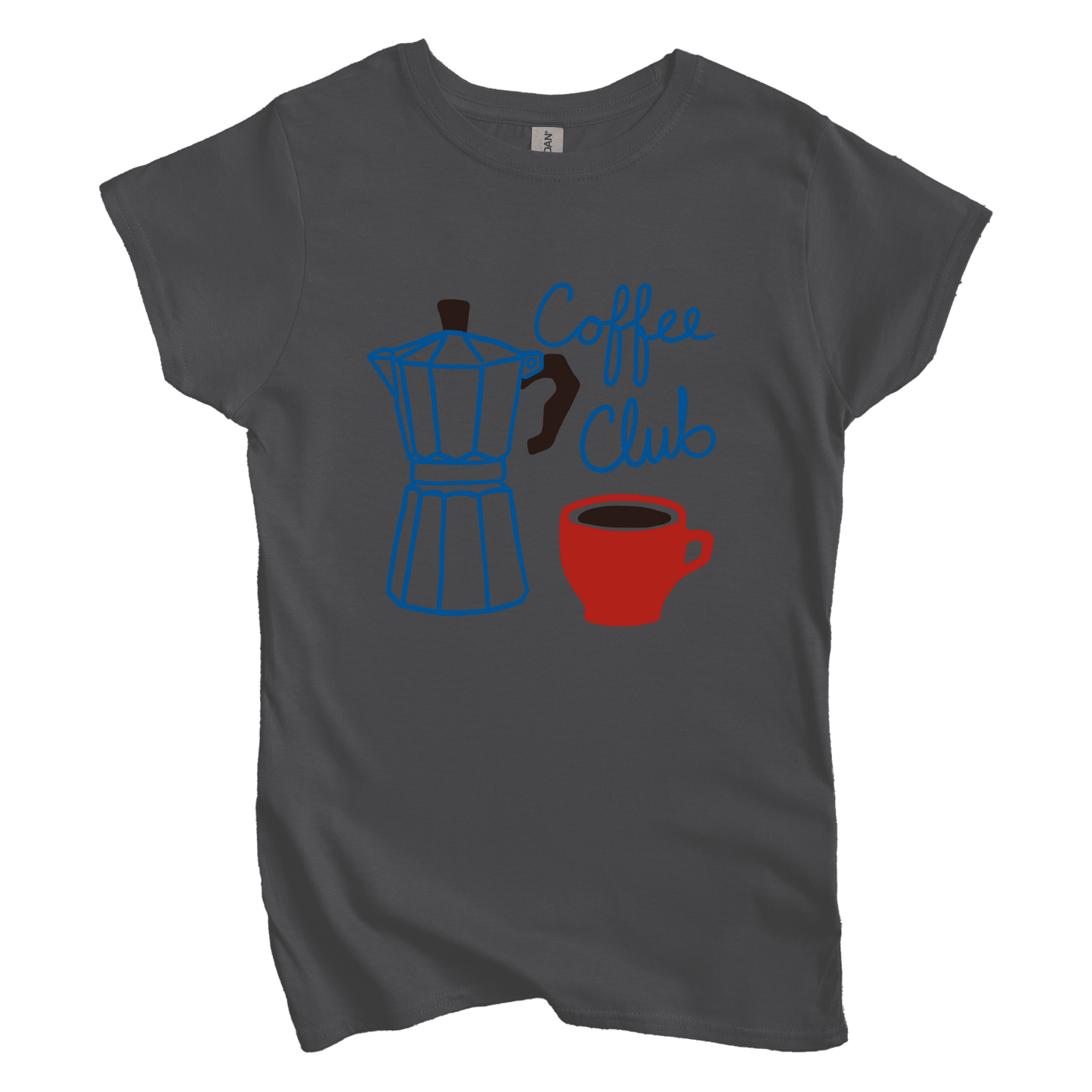 T-Shirt Charcoal / M Coffee Club Women's Tee
