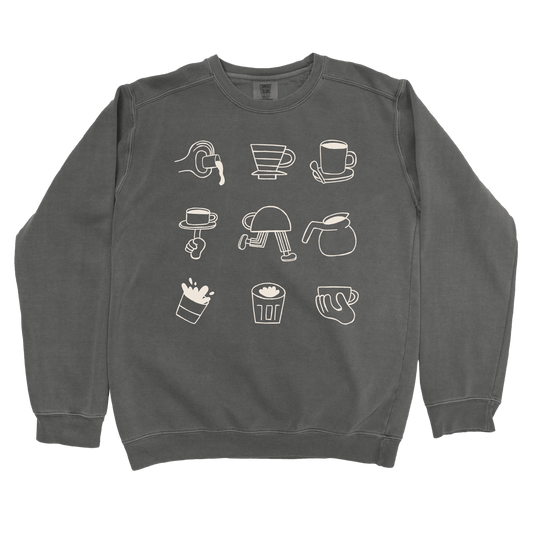 T-Shirts Pepper / S Coffee Doodle Crew: Sae Karepe Sweatshirt