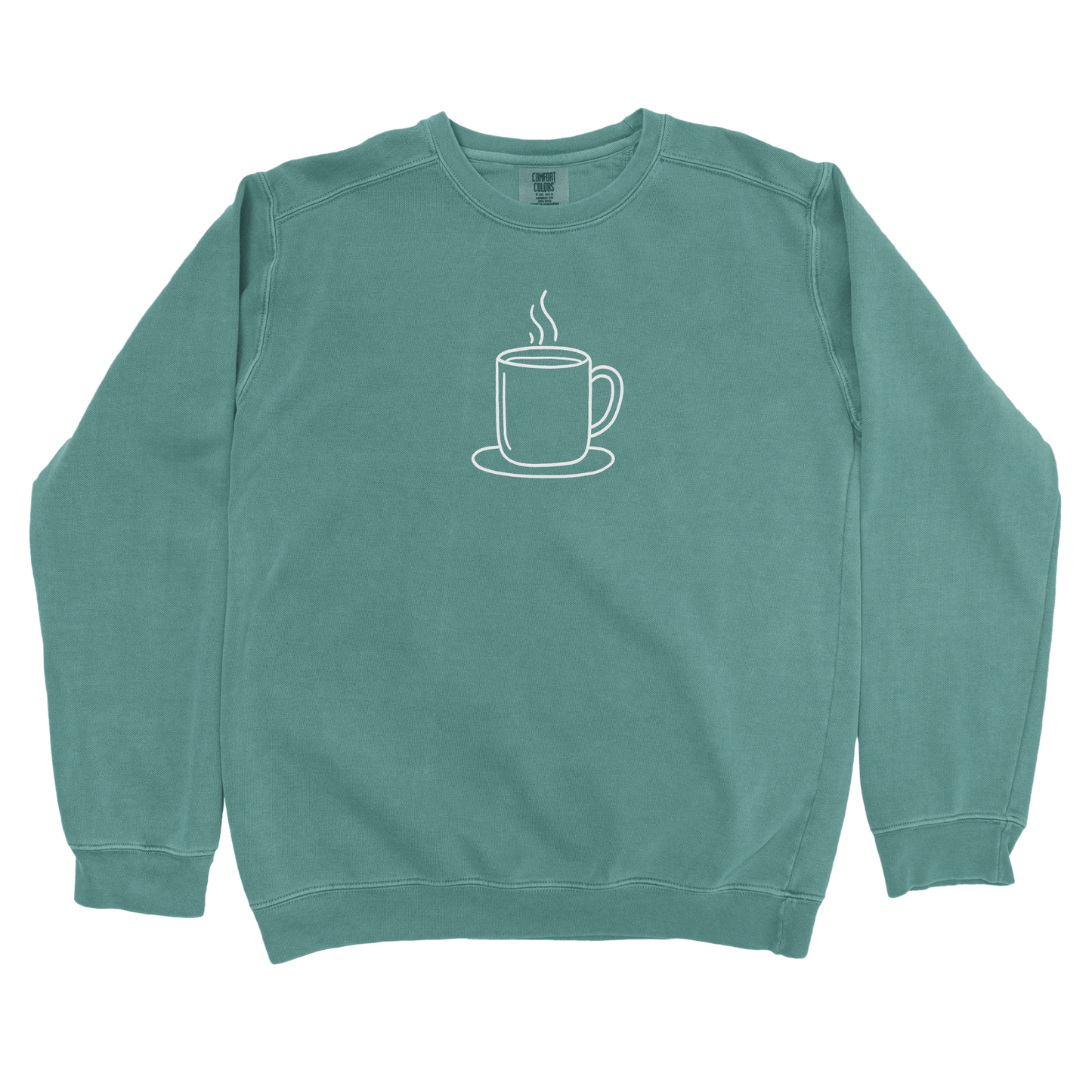 T-Shirts Blue Spruce / S Coffee Doodle Sweatshirt