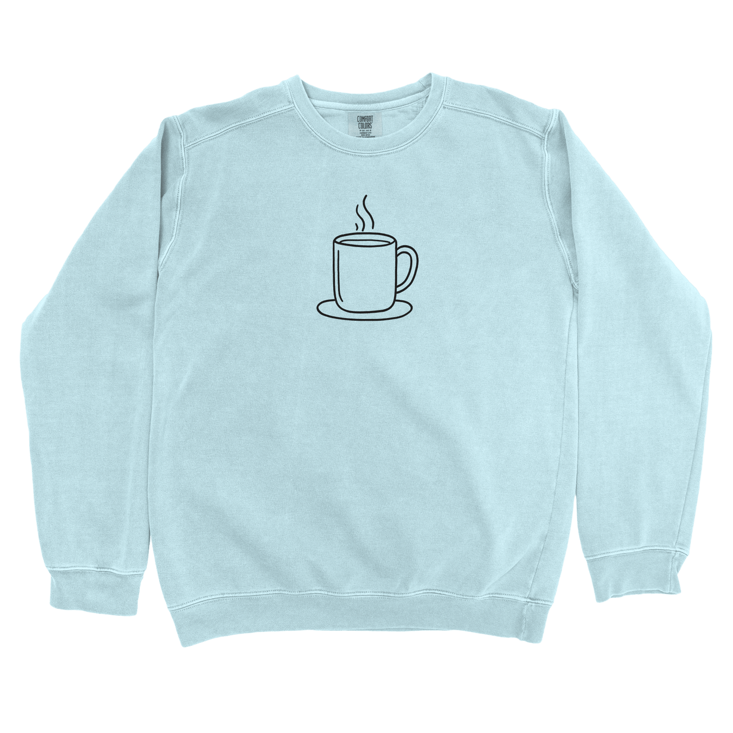 T-Shirts Chambray / S Coffee Doodle Sweatshirt
