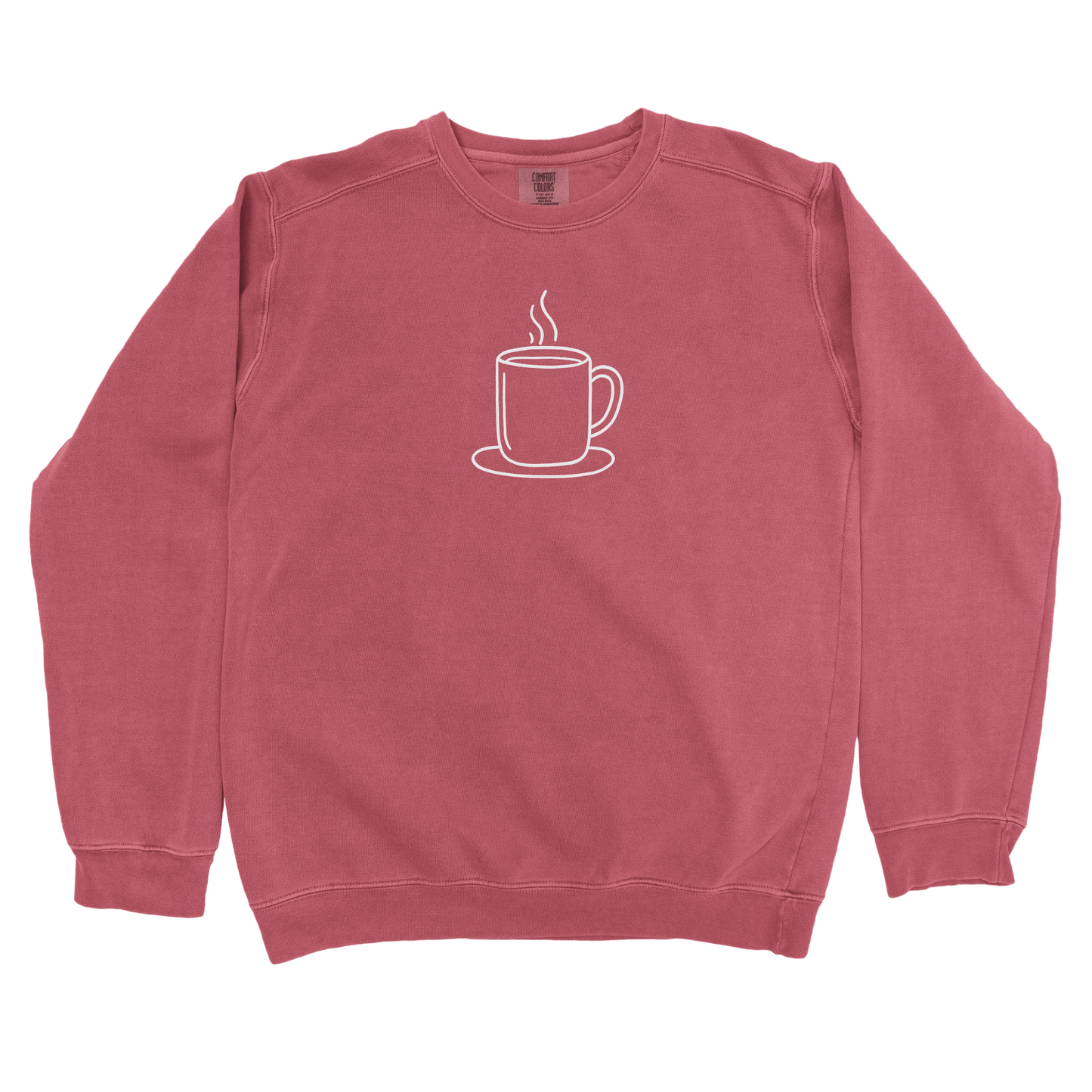 T-Shirts Crimson / S Coffee Doodle Sweatshirt
