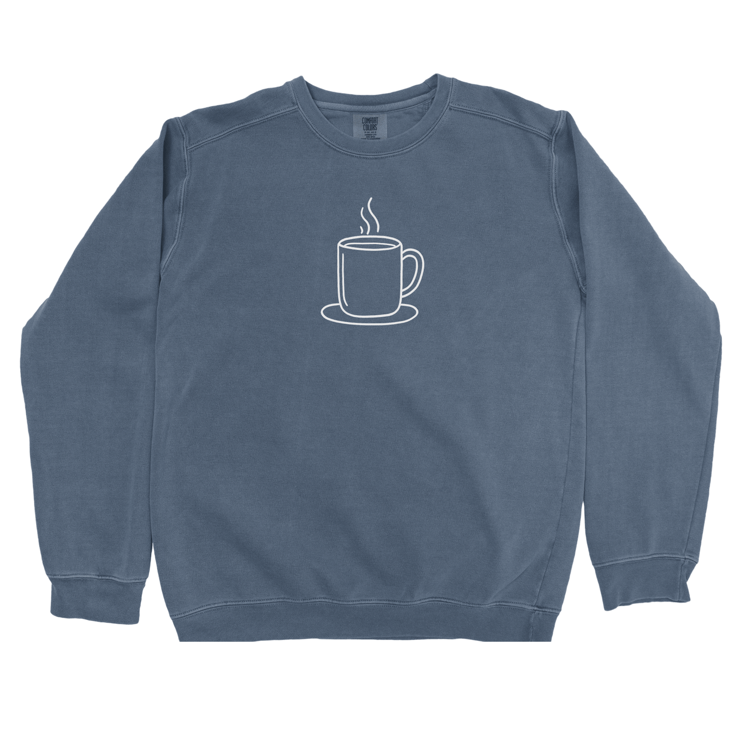 T-Shirts Denim / S Coffee Doodle Sweatshirt