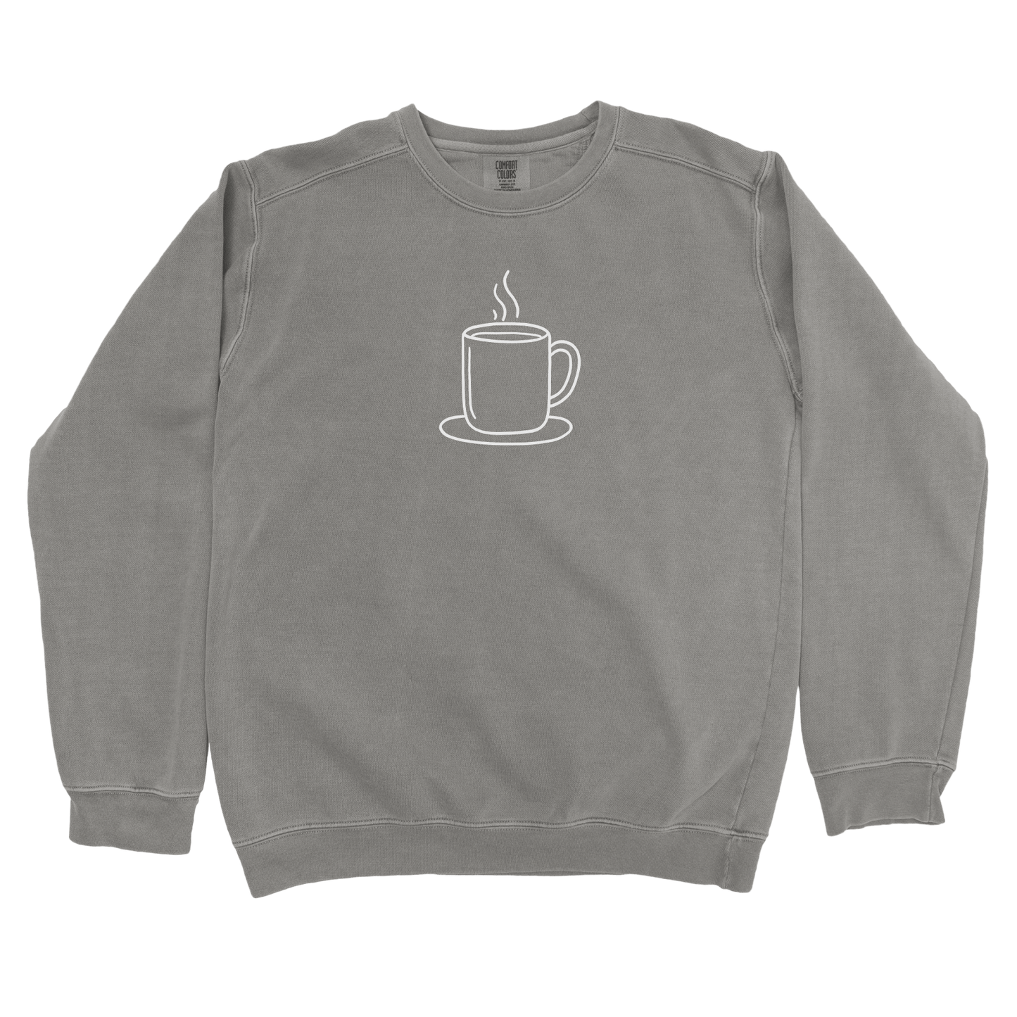 T-Shirts Grey / S Coffee Doodle Sweatshirt
