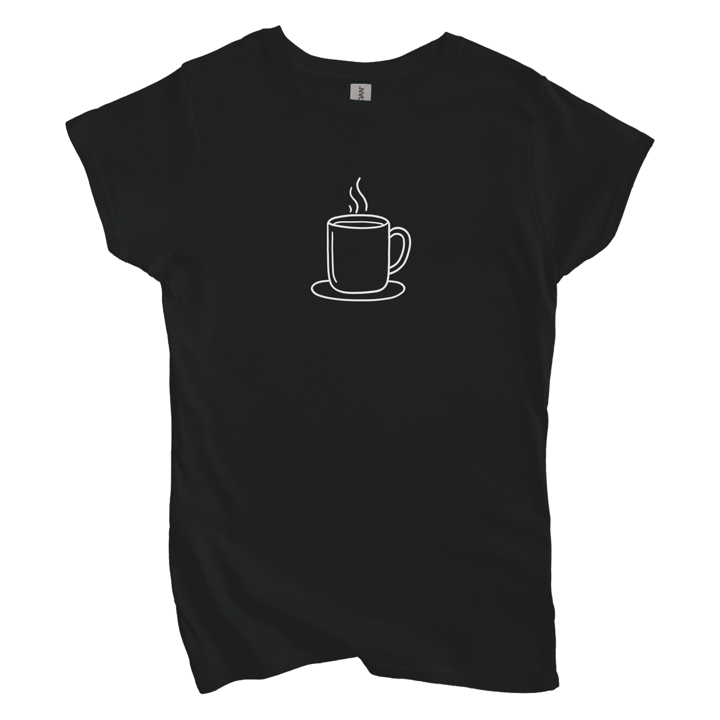 T-Shirts S / Black Coffee Doodle Women's Tee