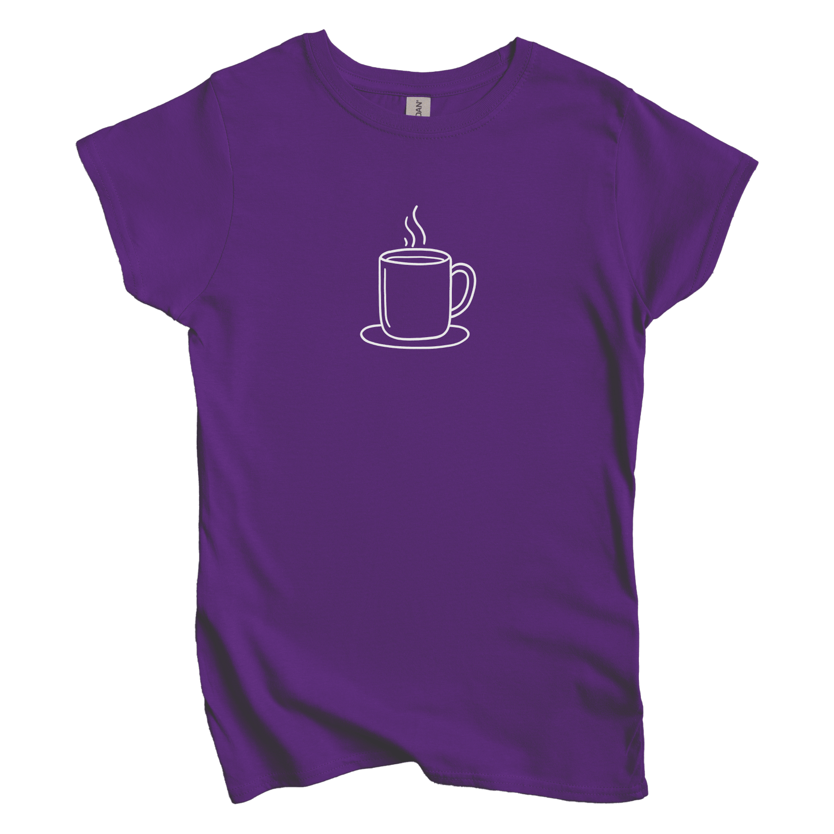 T-Shirts S / Purple Coffee Doodle Women's Tee