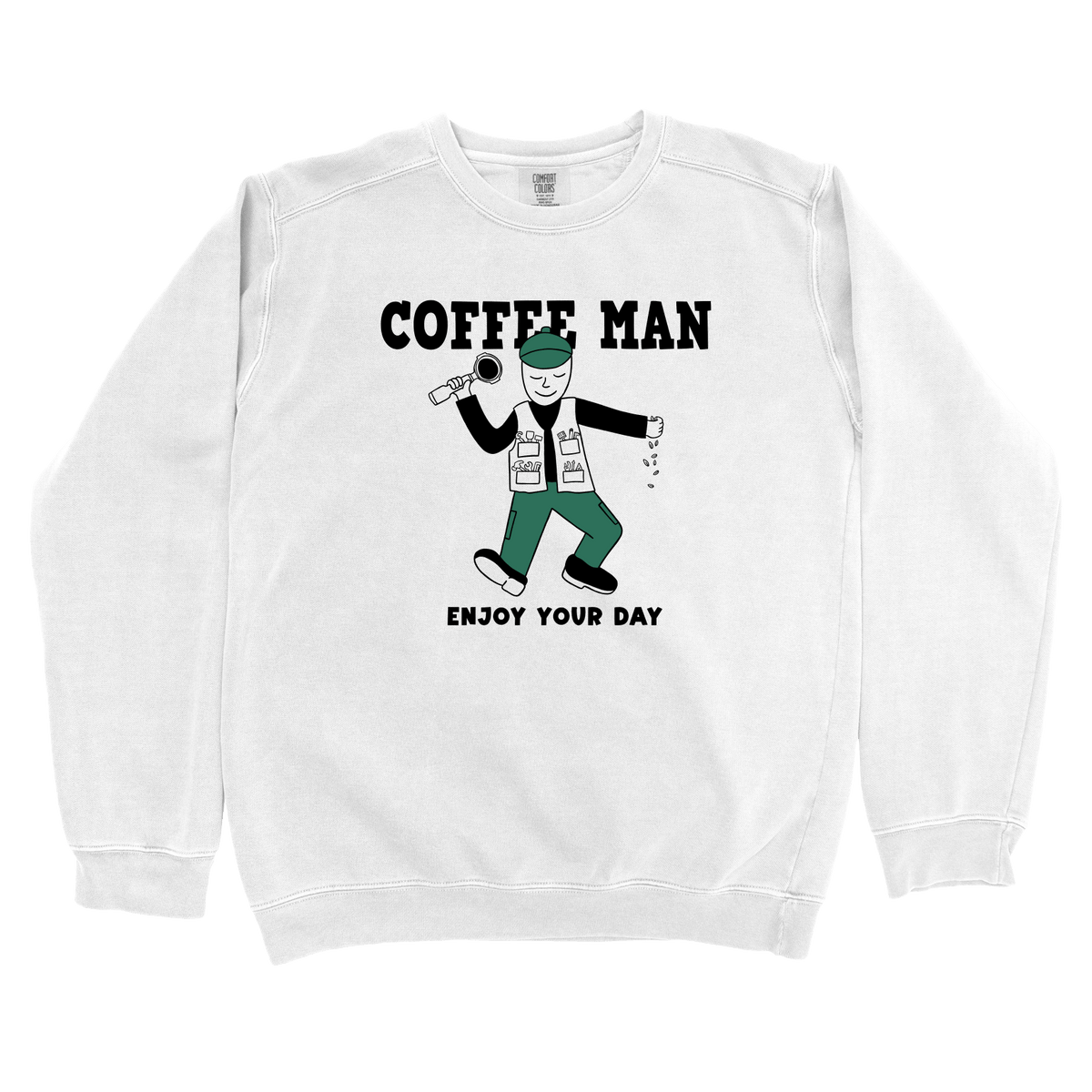 T-Shirts White / S Coffee Man: Sae Karepe Sweatshirt