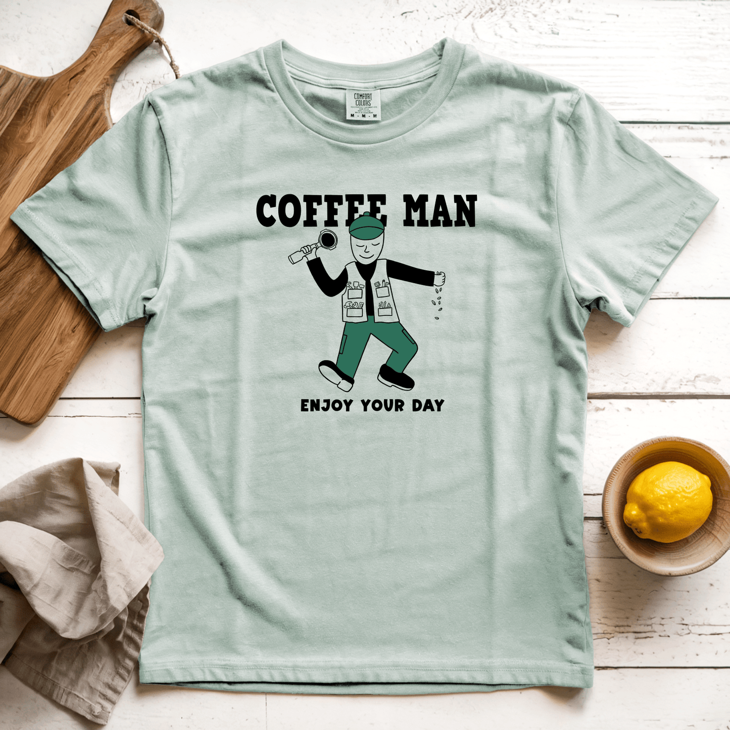 T-Shirts Bay / S Coffee Man: Sae Karepe