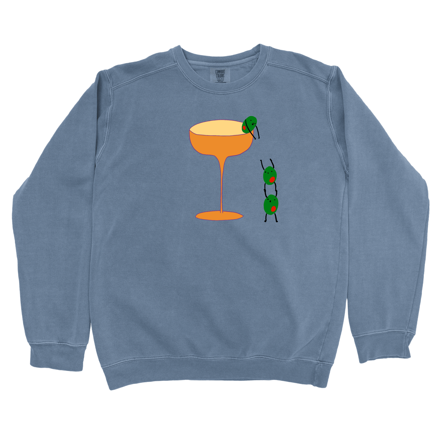 T-Shirts Blue Jean / S Come Here: Woblylines Sweatshirt