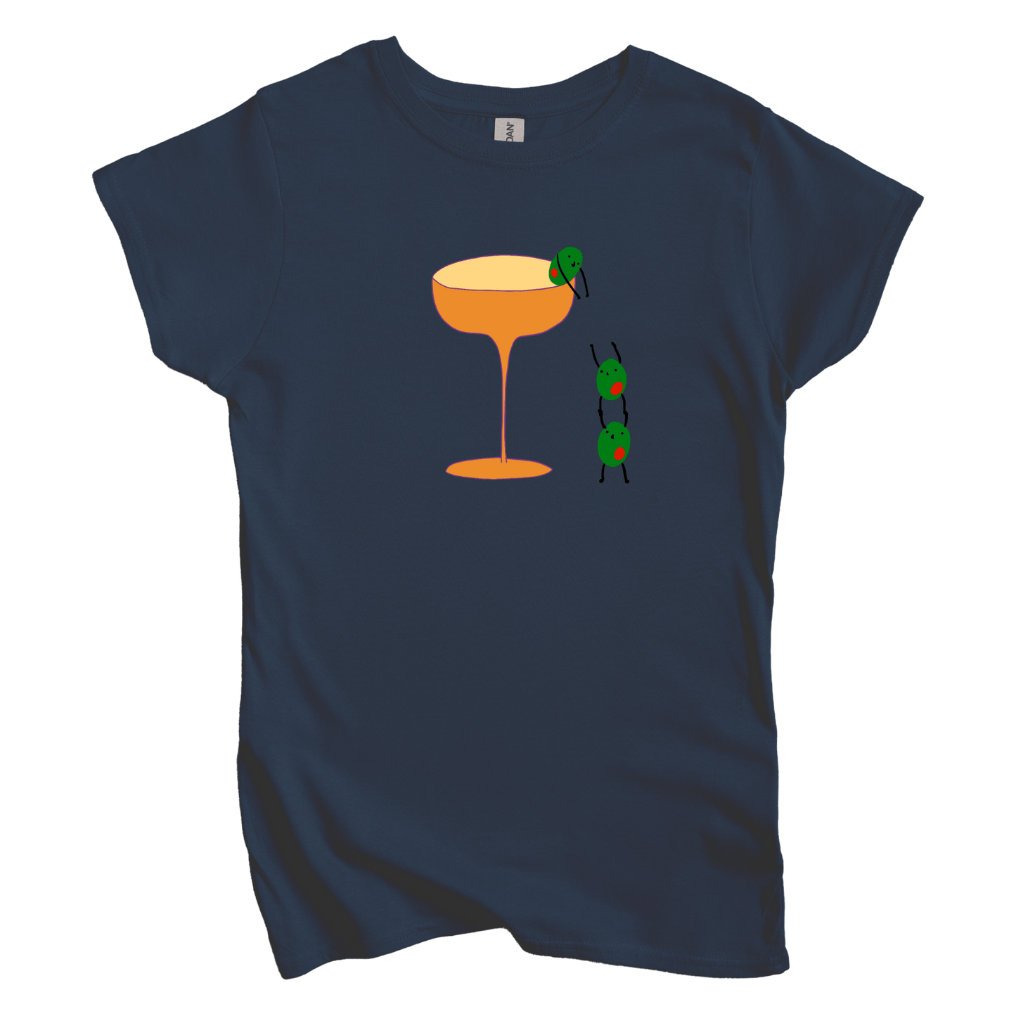 T-Shirts S / Navy Come Here: Woblylines Women's Tee