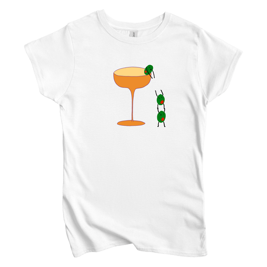 T-Shirts S / White Come Here: Woblylines Women's Tee