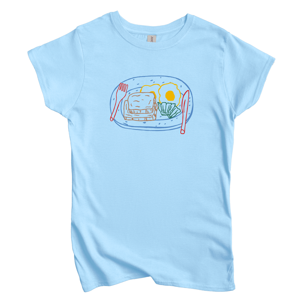 T-Shirts S / Light Blue Country Breakfast: Sae Karepe Women's Tee