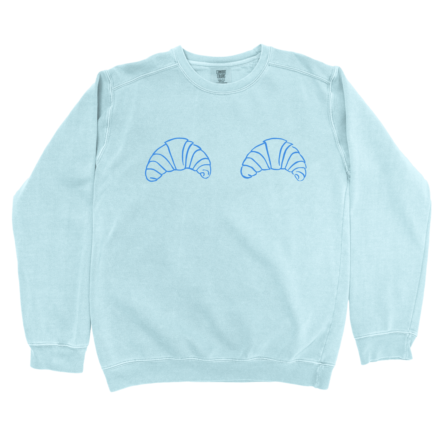 Sweatshirt Chambray / S Croissant Boobs Sweatshirt