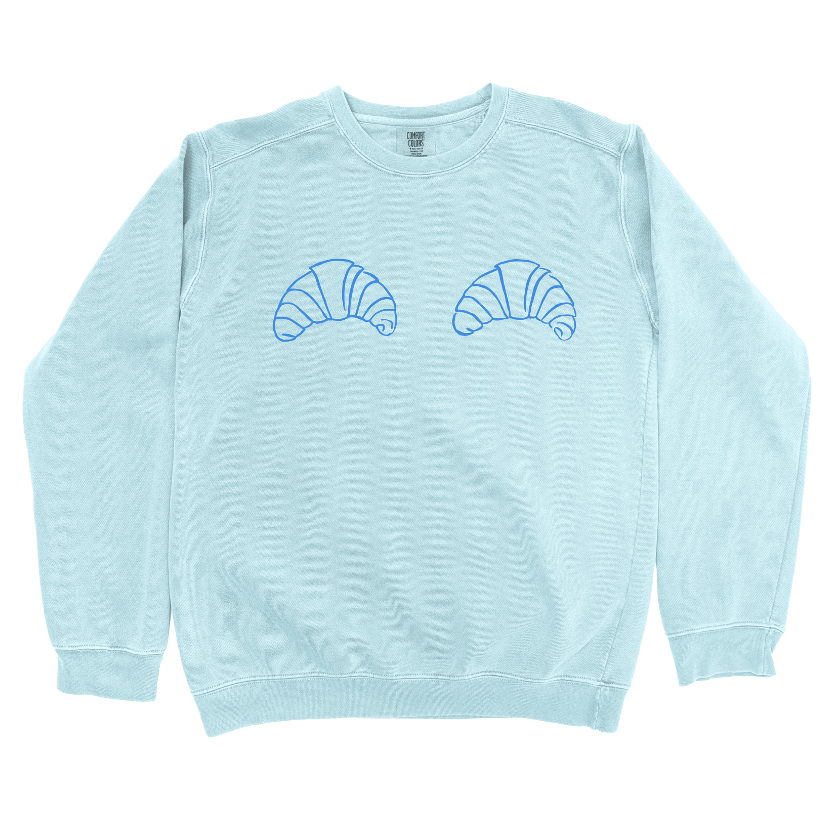 Sweatshirt Chambray / S Croissant Boobs Sweatshirt