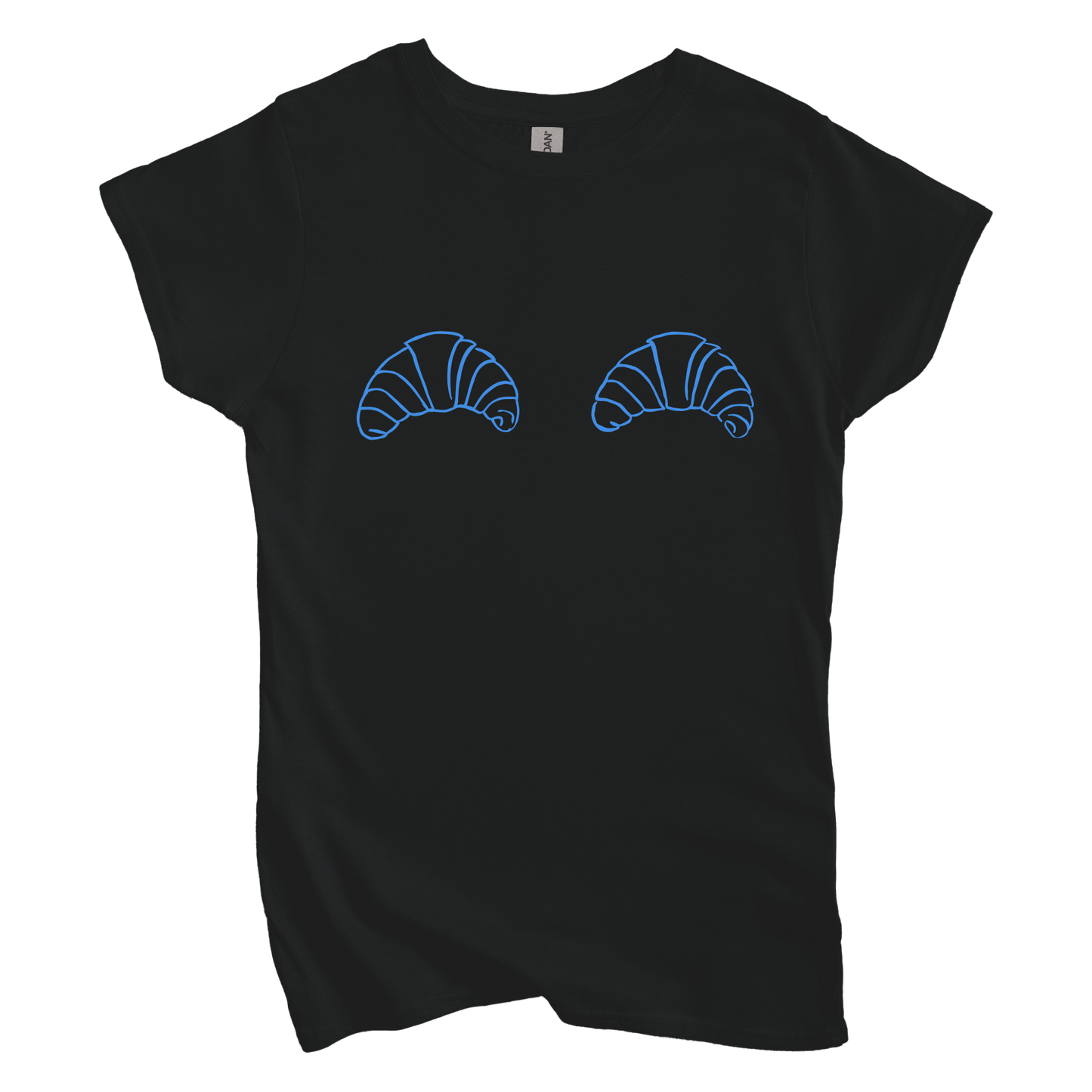 T-Shirt S / Black Croissant Boobs Women's Tee