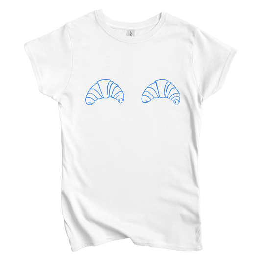 T-Shirt S / White Croissant Boobs Women's Tee