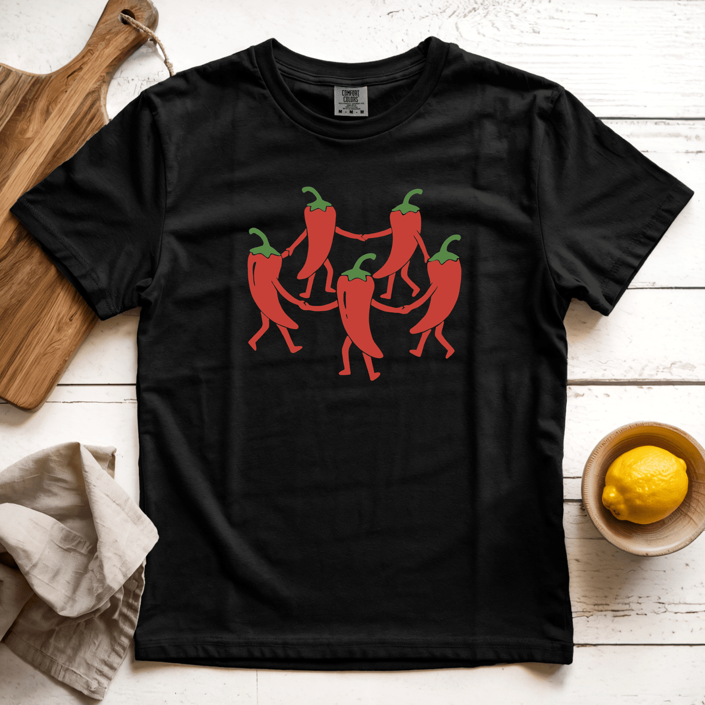 T-Shirt Black / S Dancing Chilis