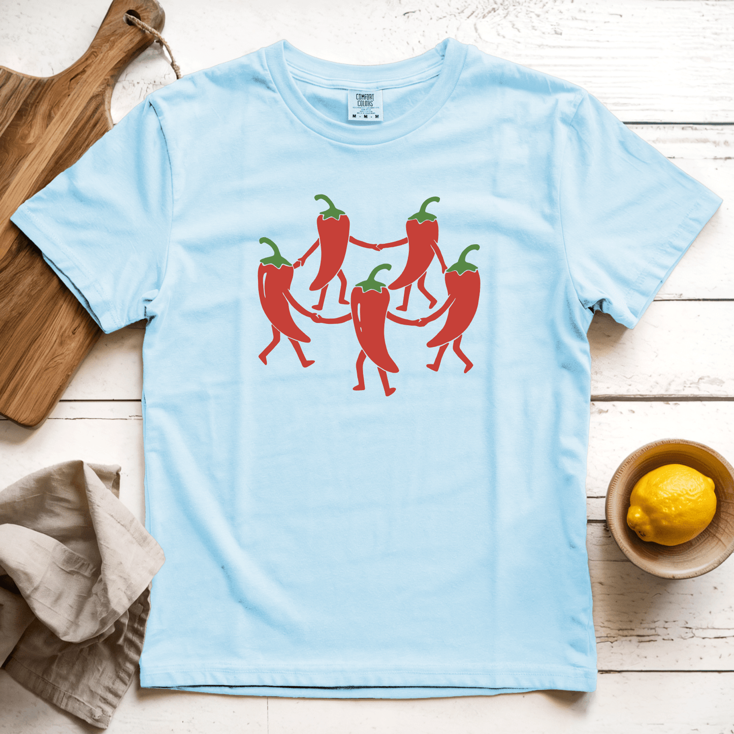 T-Shirt Chambray / S Dancing Chilis