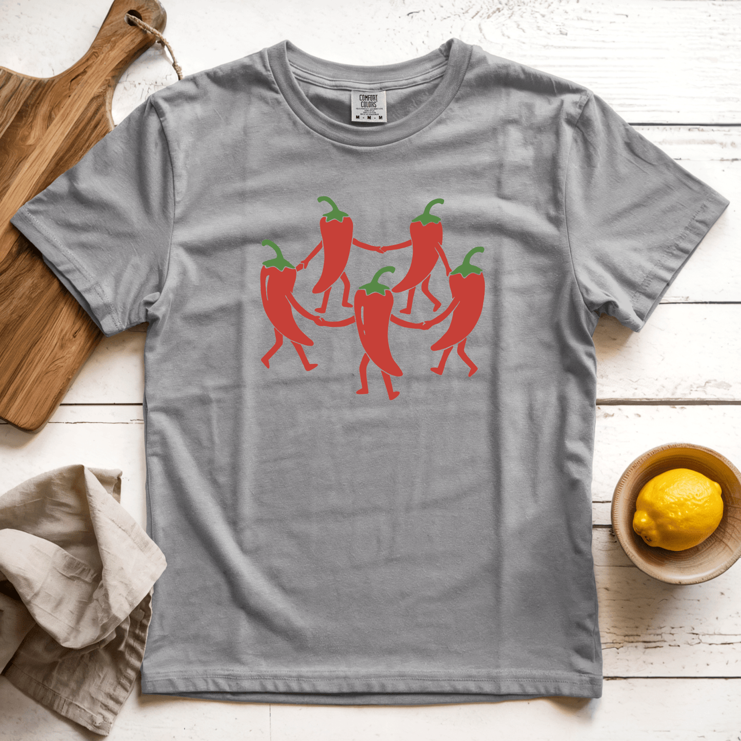 T-Shirt Grey / S Dancing Chilis