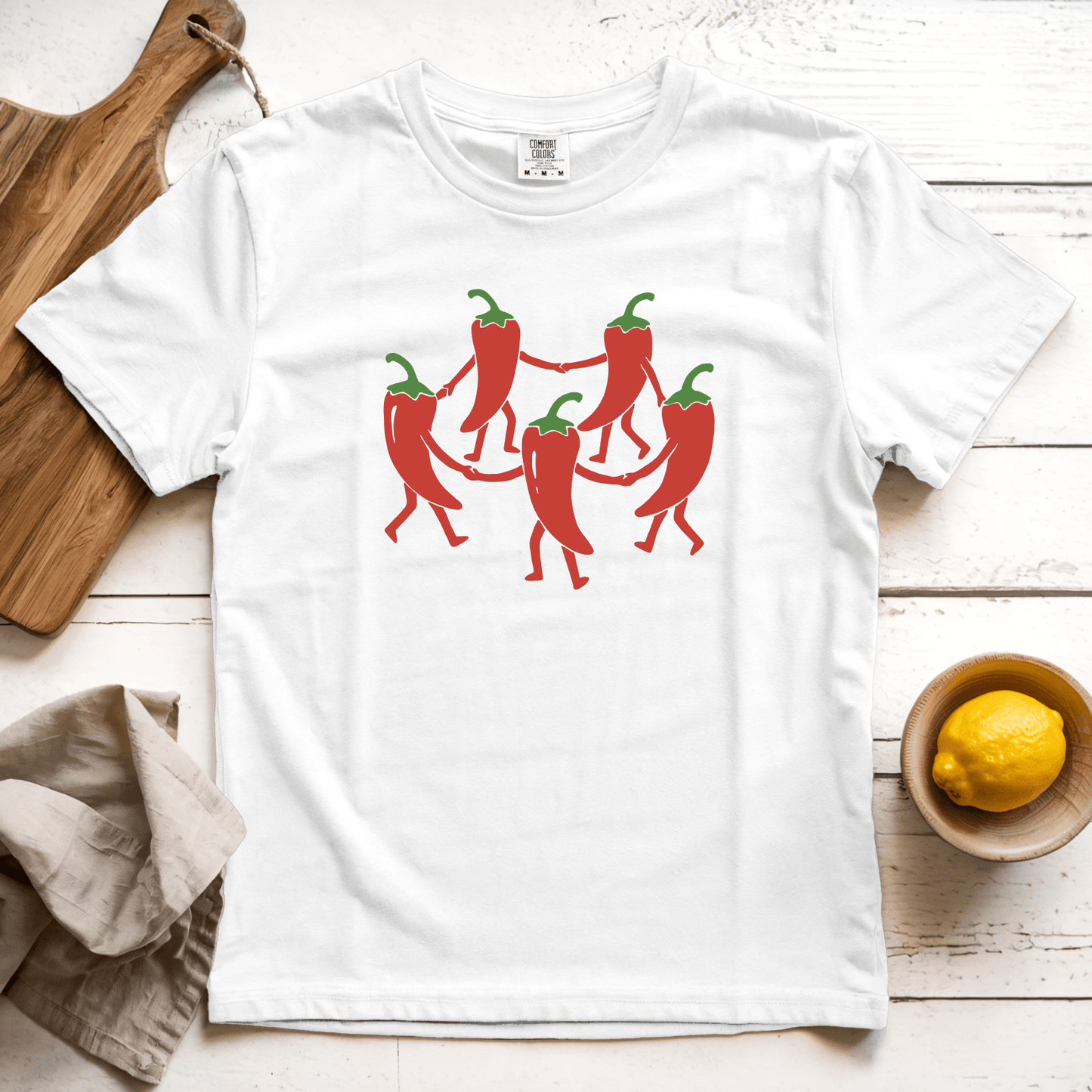 T-Shirt White / S Dancing Chilis