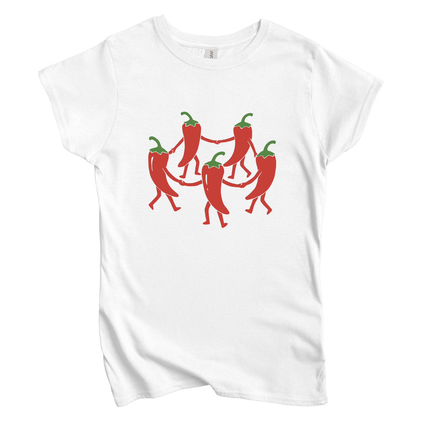 T-Shirt M / White Dancing Chilis Women's Tee