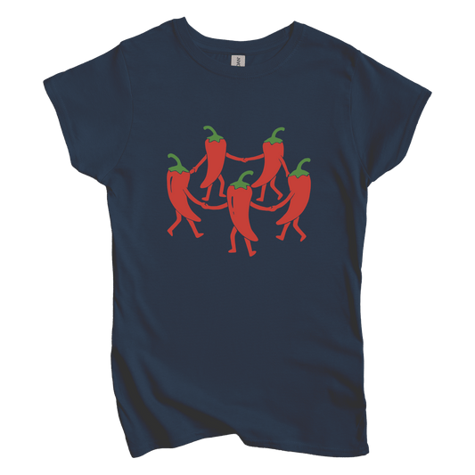 T-Shirt S / Navy Dancing Chilis Women's Tee