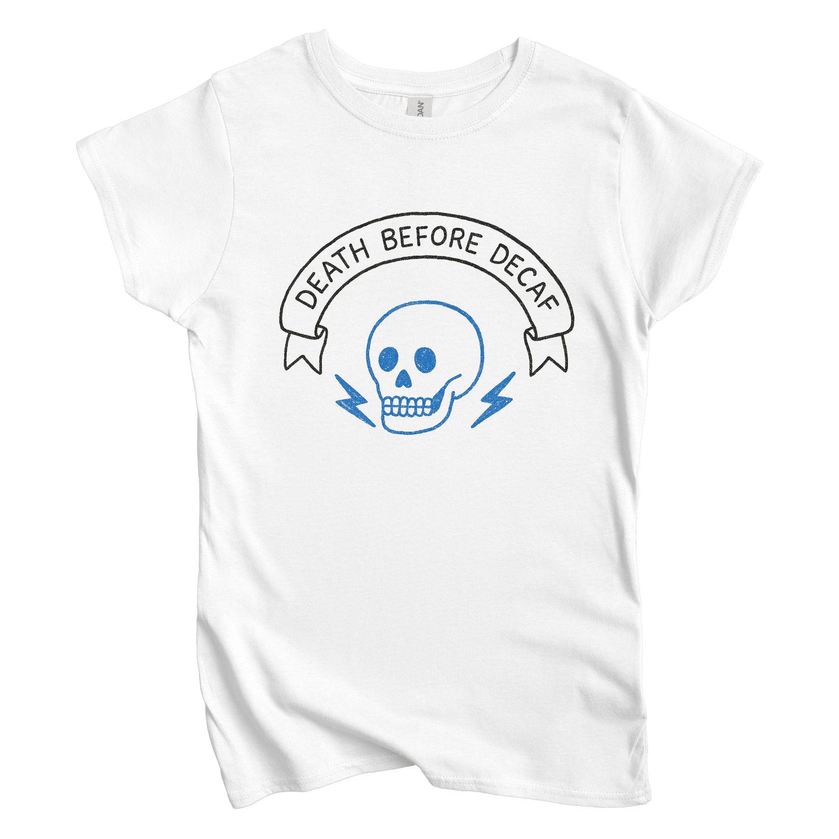 T-Shirt S / White Death Before Decaf Women's Tee