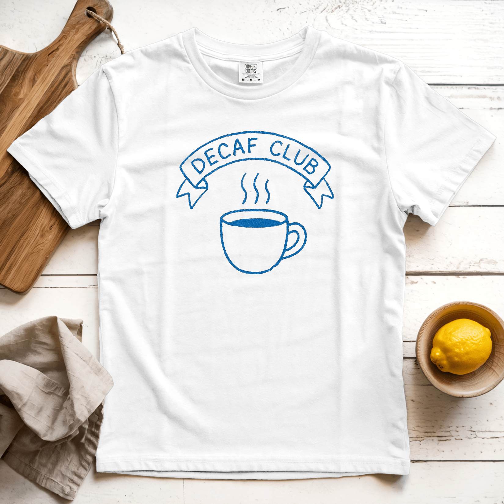 T-Shirt White / S Decaf Club
